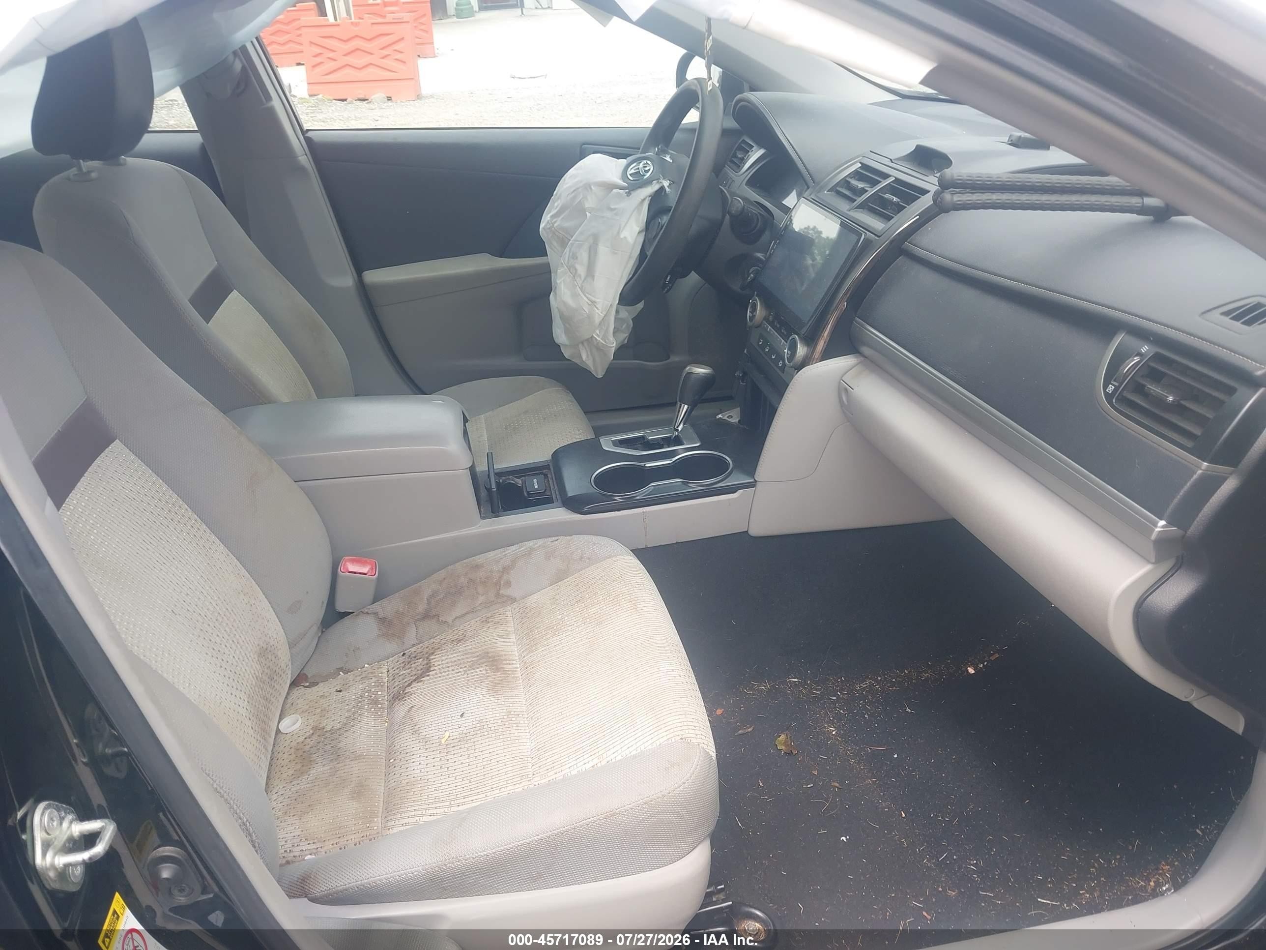 2014 Toyota Camry Le Черный vin: 4T1BF1FK8EU435706