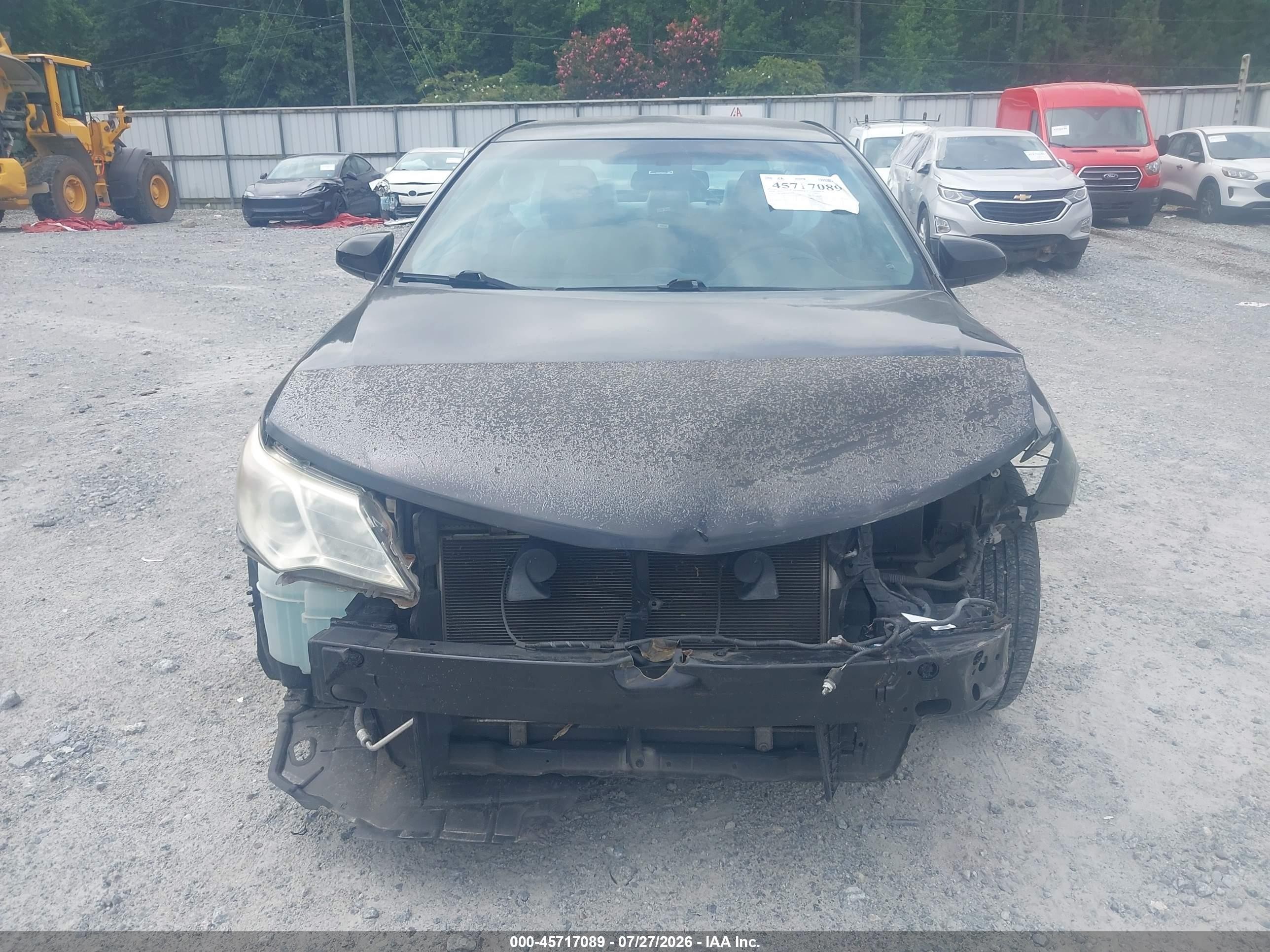 2014 Toyota Camry Le Черный vin: 4T1BF1FK8EU435706
