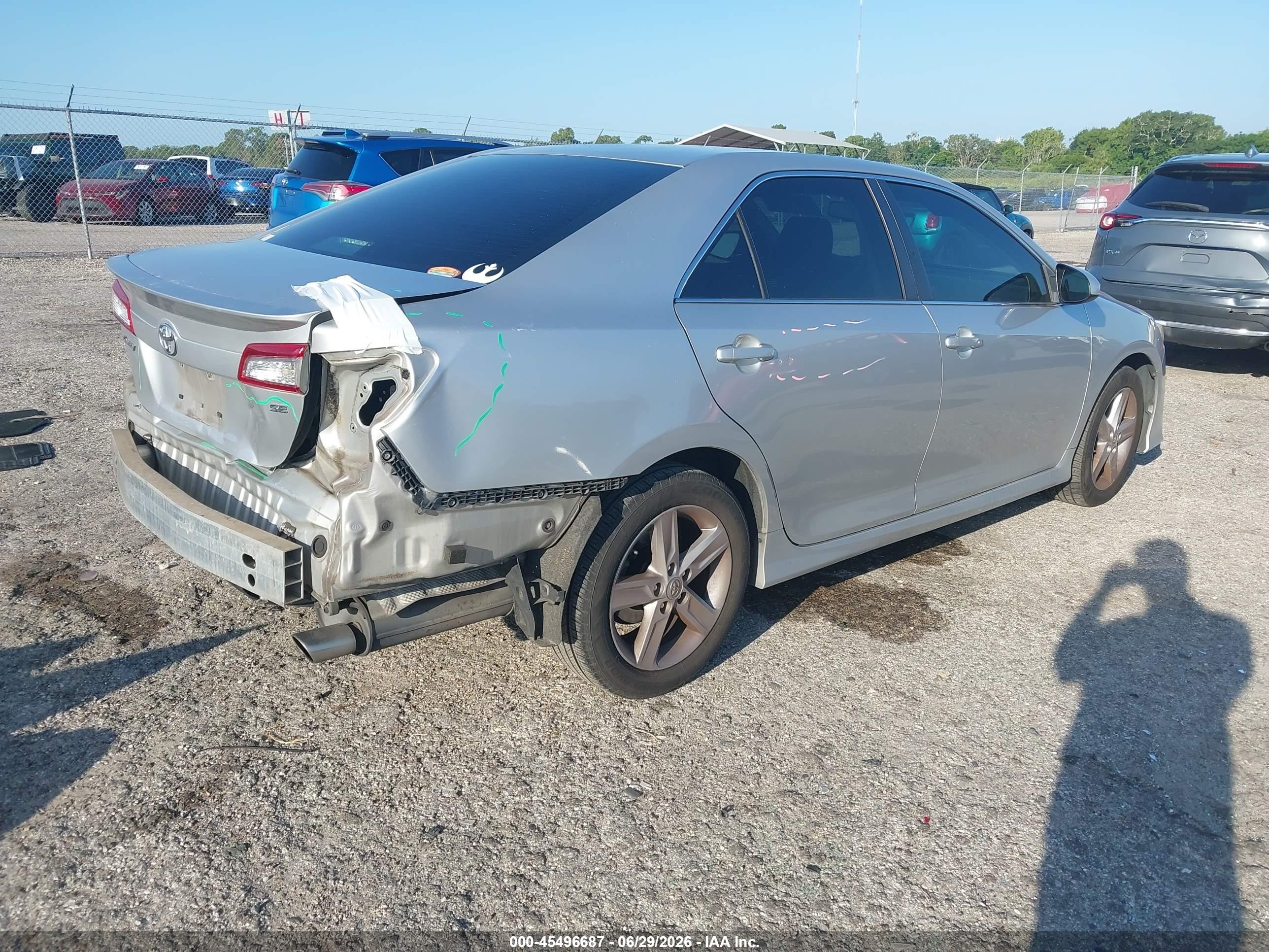 2014 Toyota Camry Se Silver vin: 4T1BF1FK8EU436967