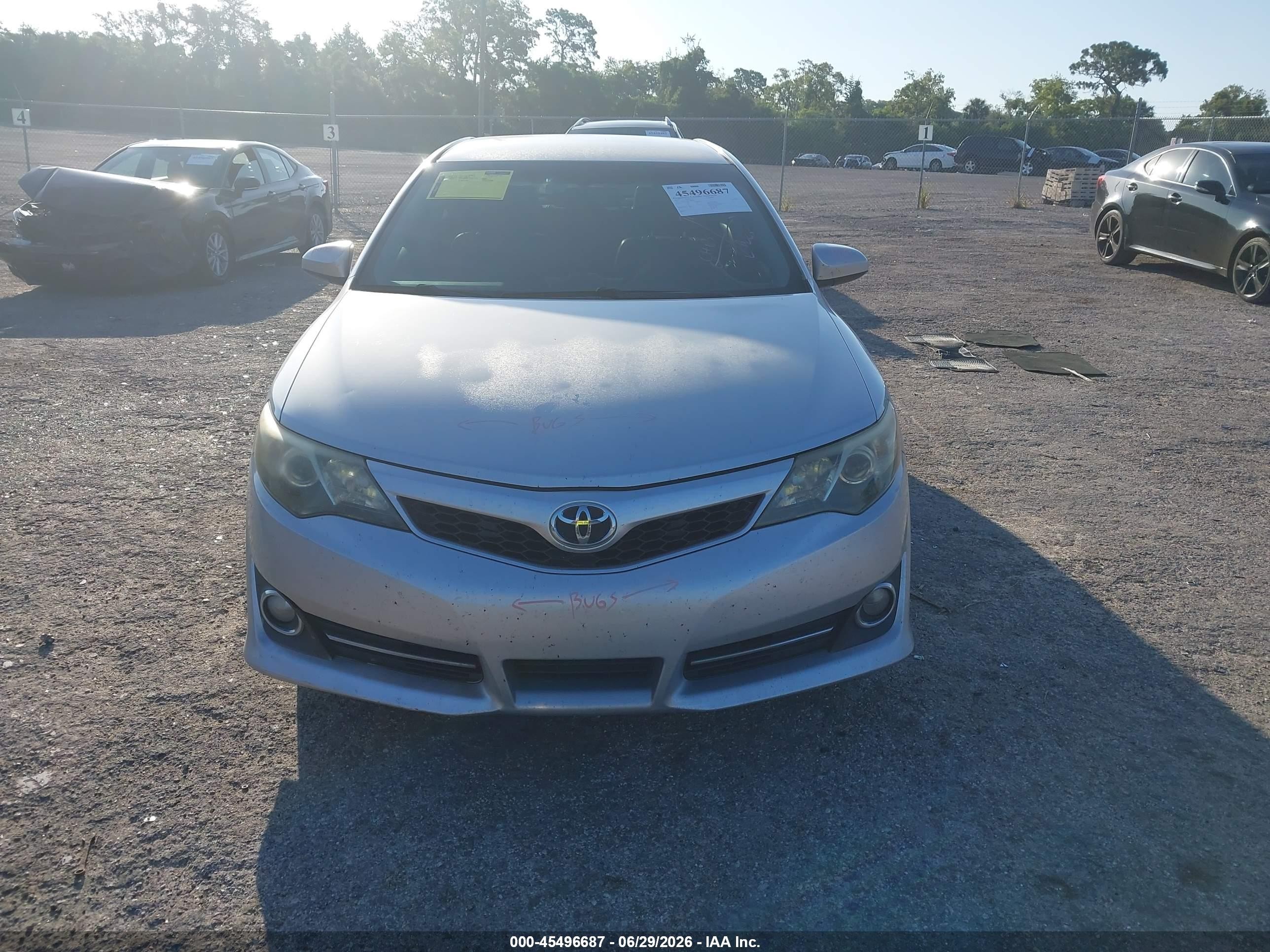 2014 Toyota Camry Se Silver vin: 4T1BF1FK8EU436967
