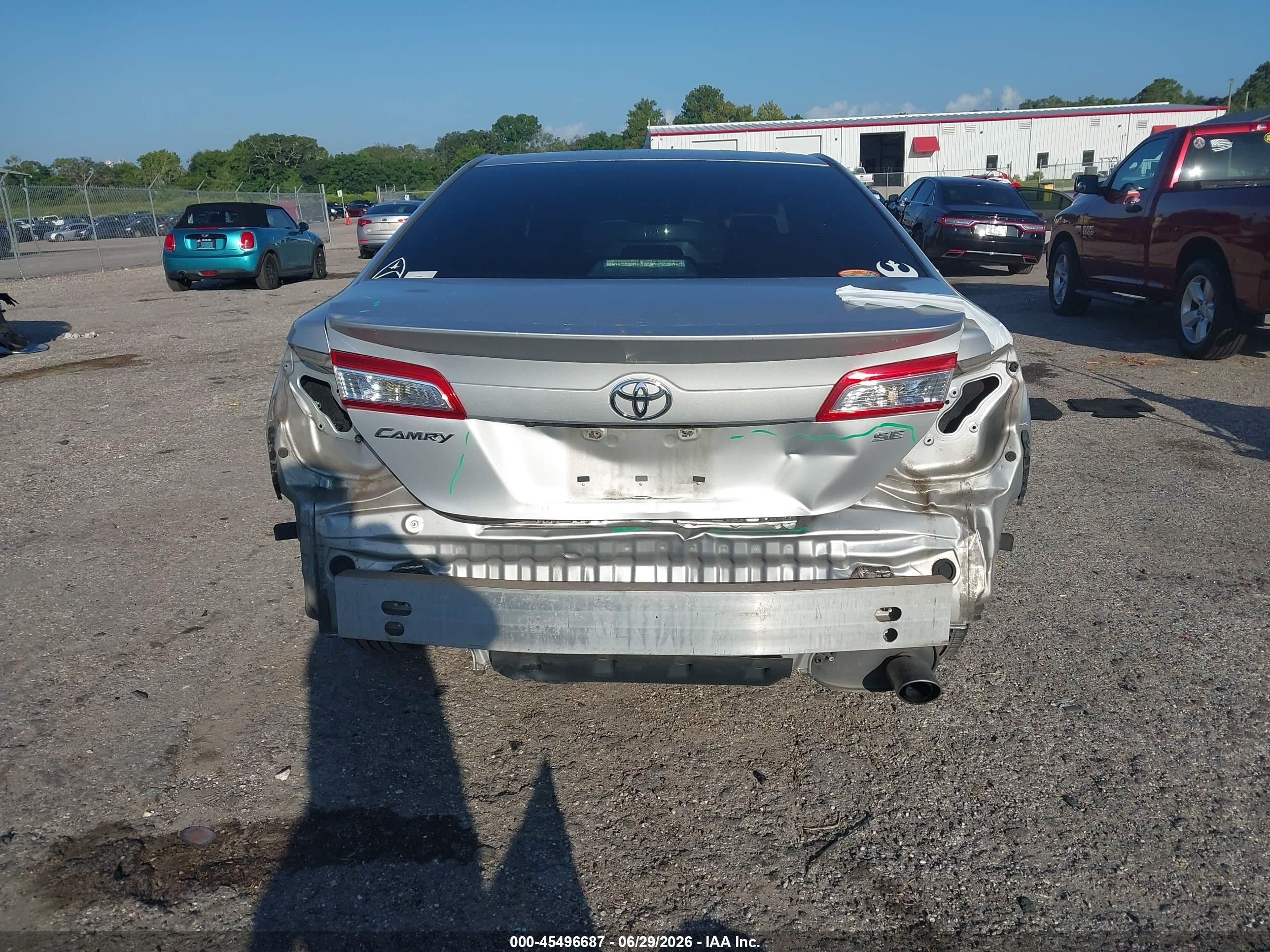2014 Toyota Camry Se Silver vin: 4T1BF1FK8EU436967