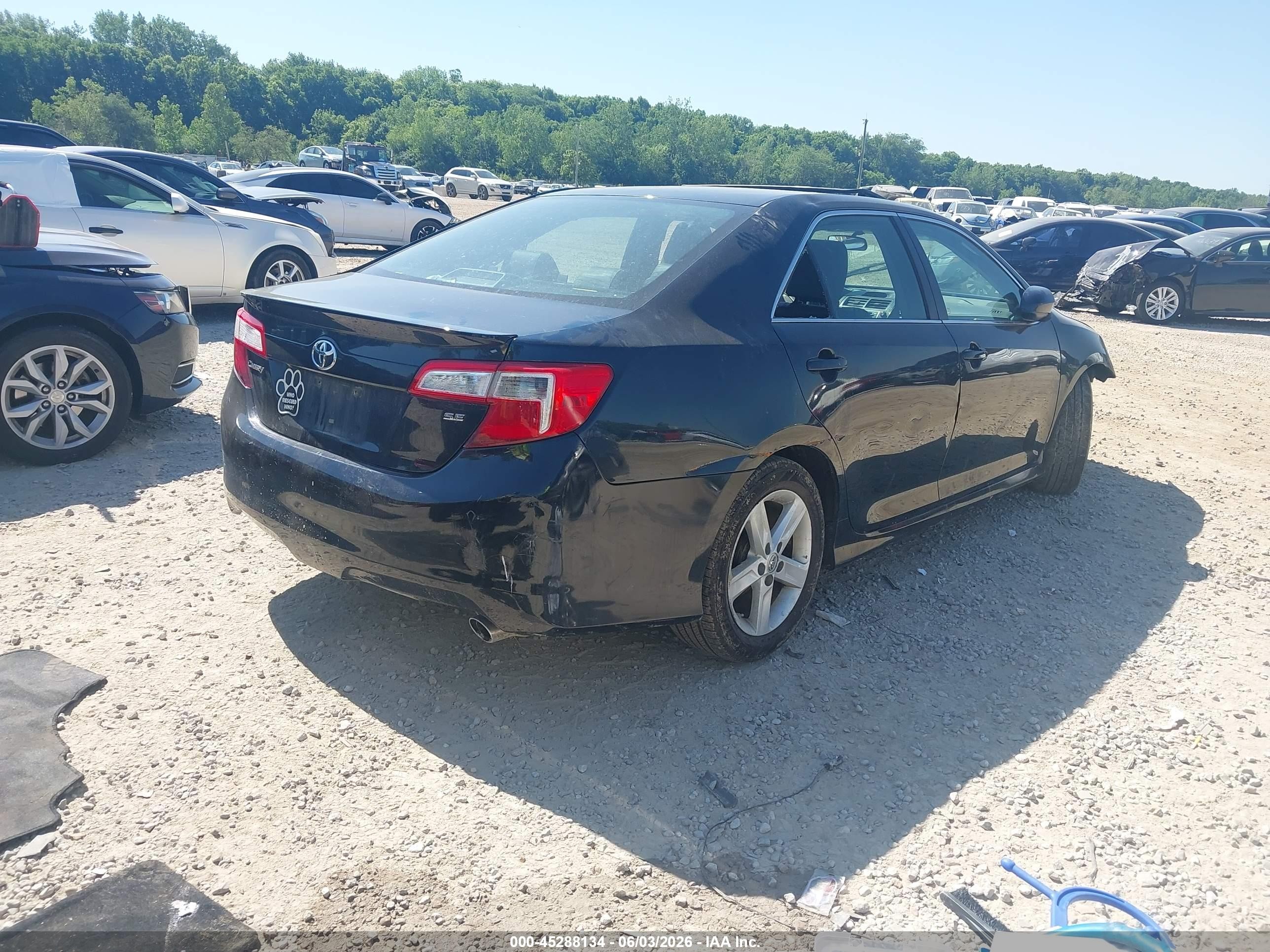 2014 Toyota Camry Se Синий vin: 4T1BF1FK8EU437178