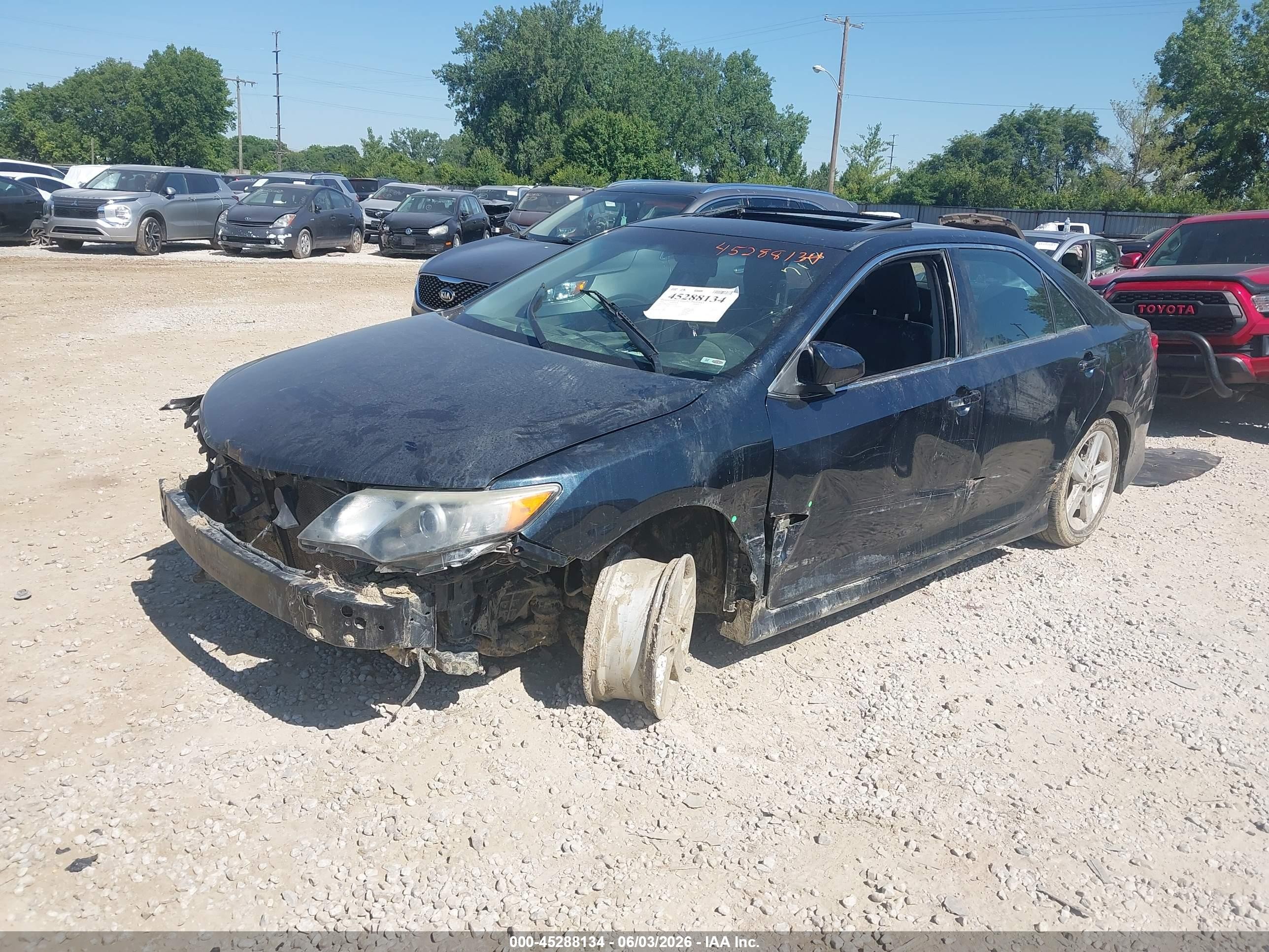 2014 Toyota Camry Se Синий vin: 4T1BF1FK8EU437178