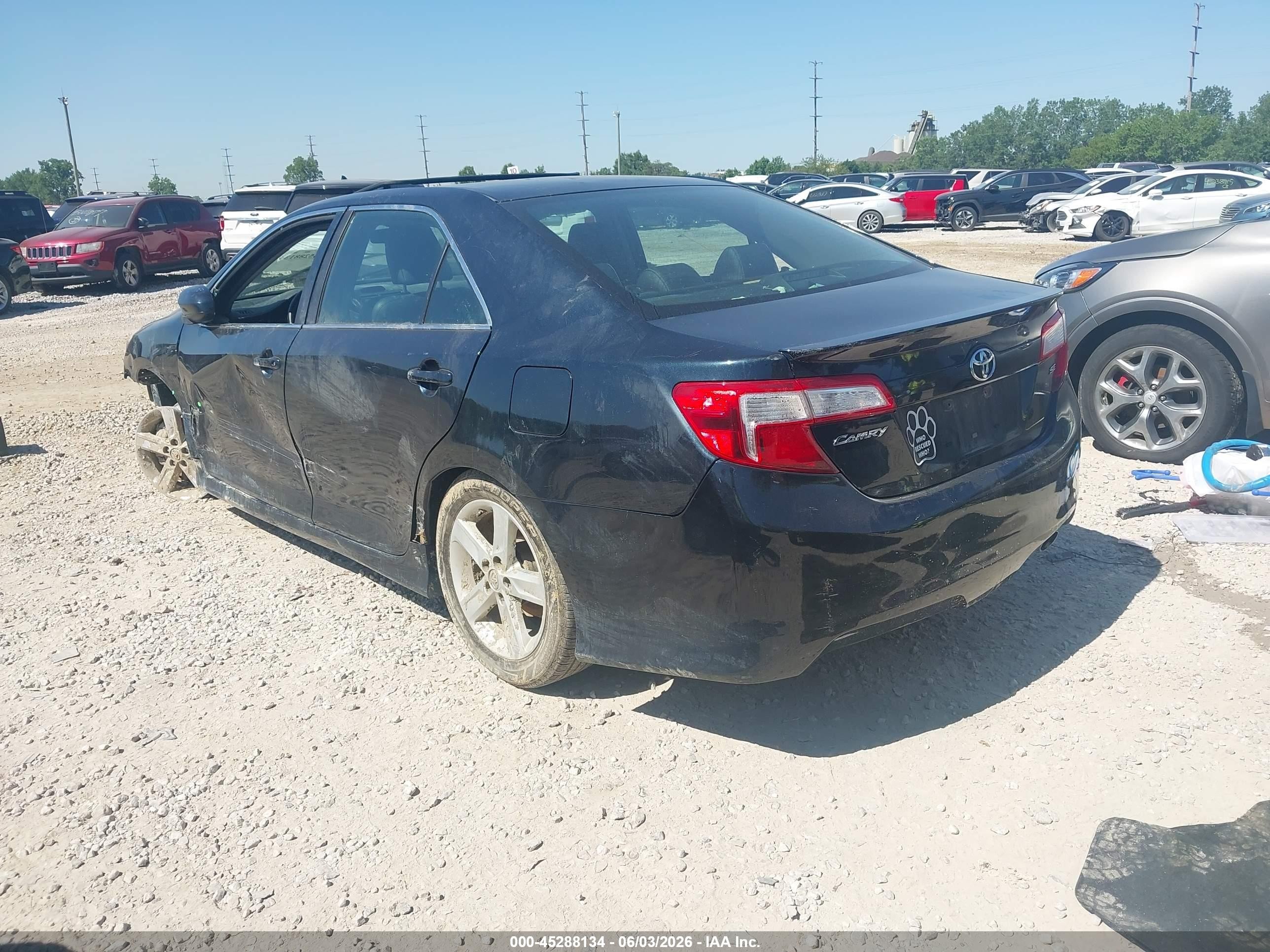 2014 Toyota Camry Se Синий vin: 4T1BF1FK8EU437178