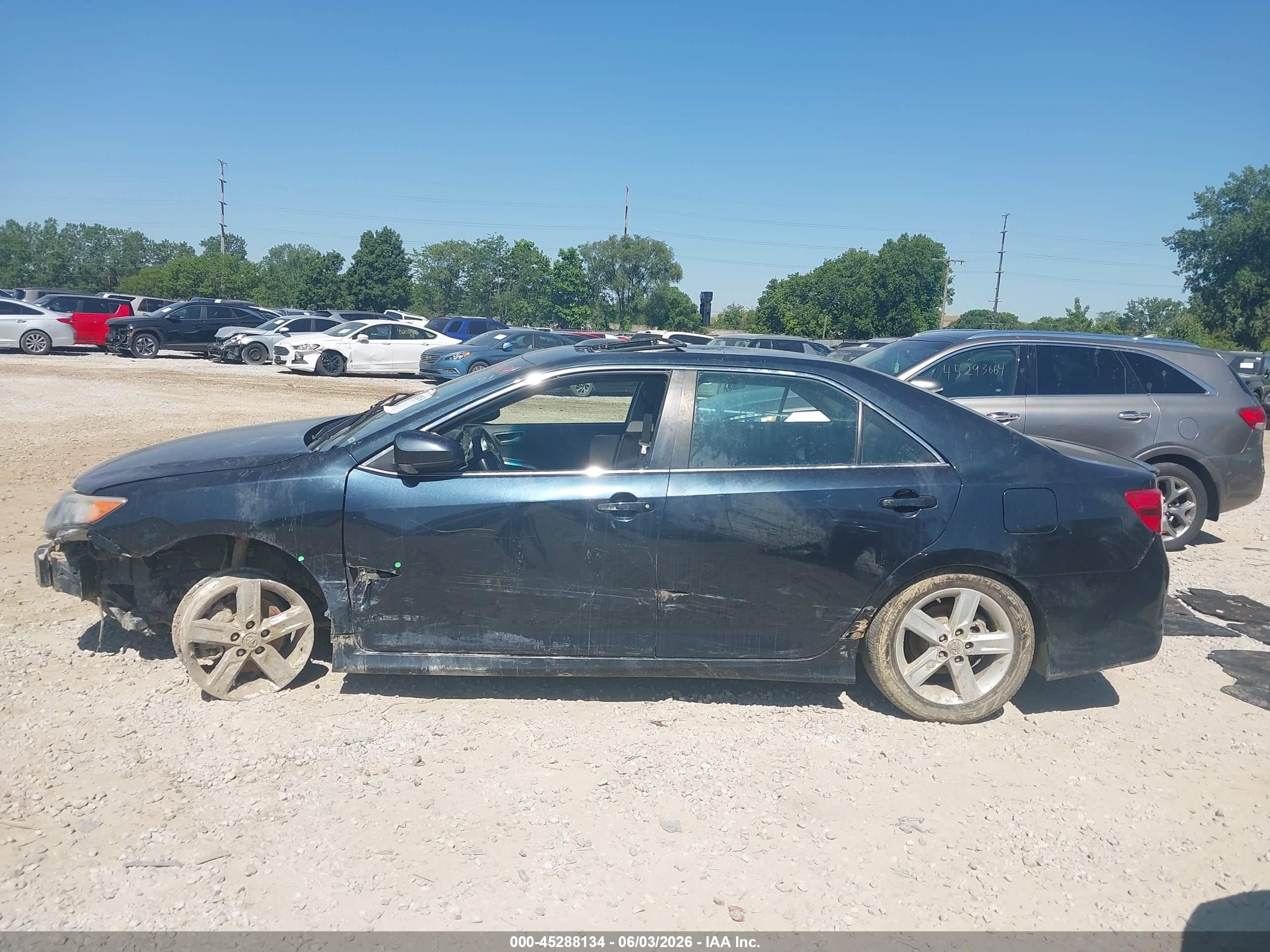 2014 Toyota Camry Se Синий vin: 4T1BF1FK8EU437178