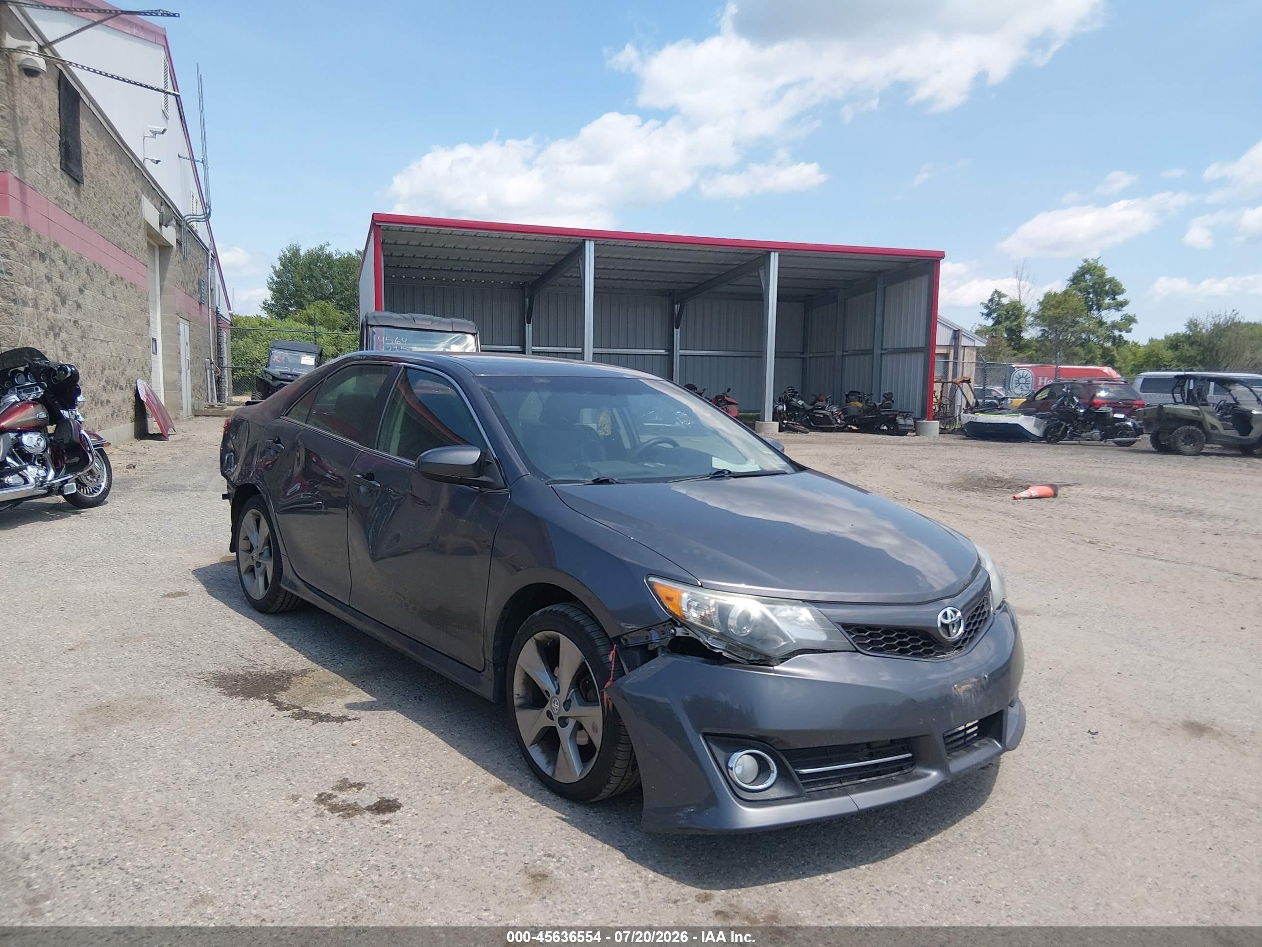 2014 Toyota Camry Se Sport Gray vin: 4T1BF1FK8EU442364
