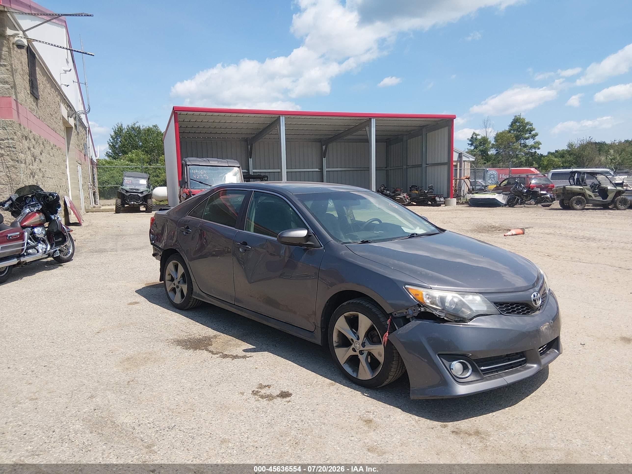 2014 Toyota Camry Se Sport Gray vin: 4T1BF1FK8EU442364