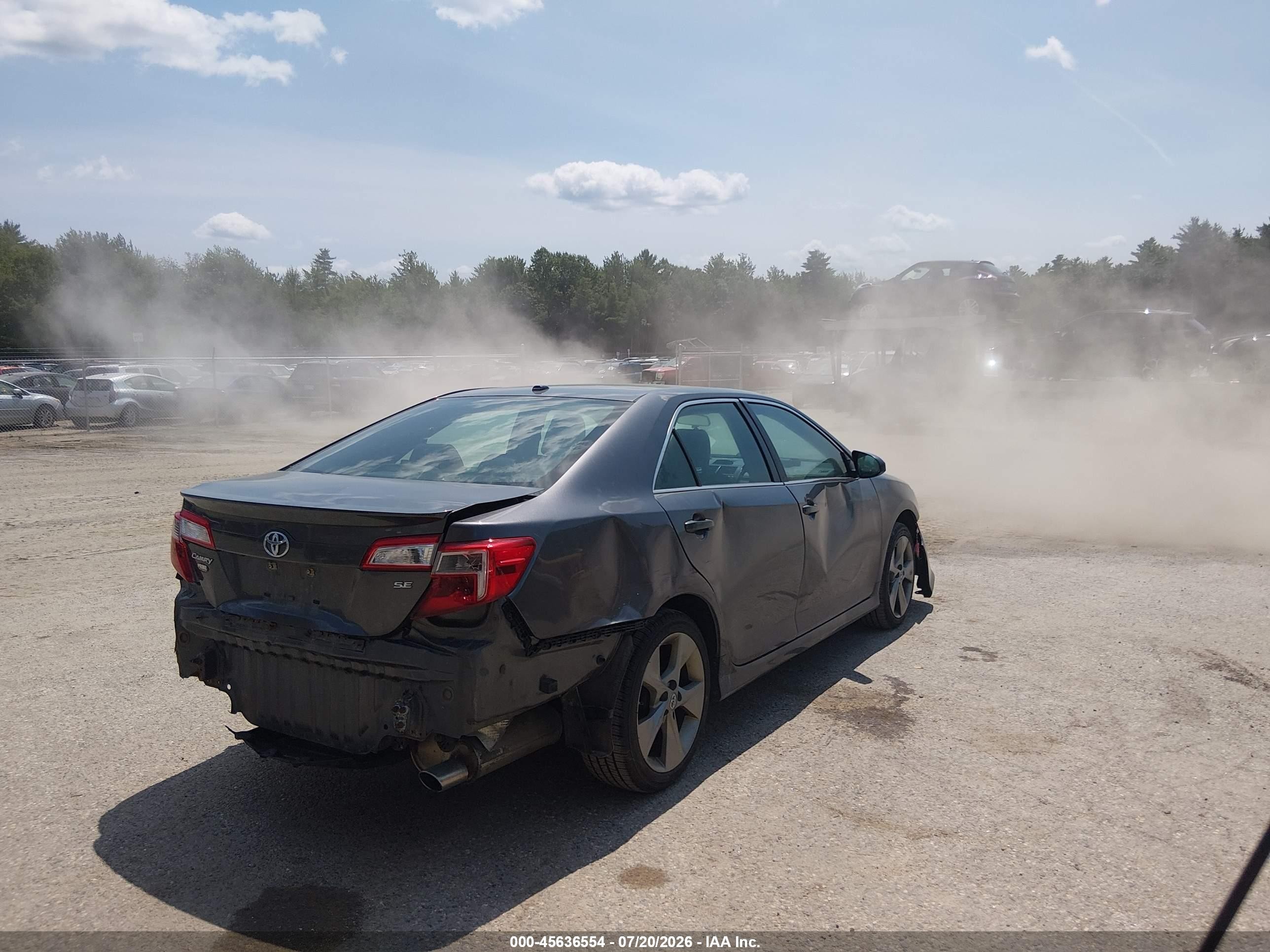 2014 Toyota Camry Se Sport Gray vin: 4T1BF1FK8EU442364