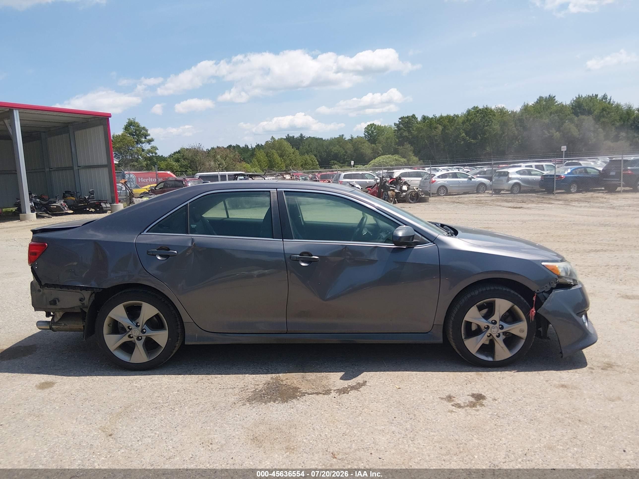 2014 Toyota Camry Se Sport Gray vin: 4T1BF1FK8EU442364