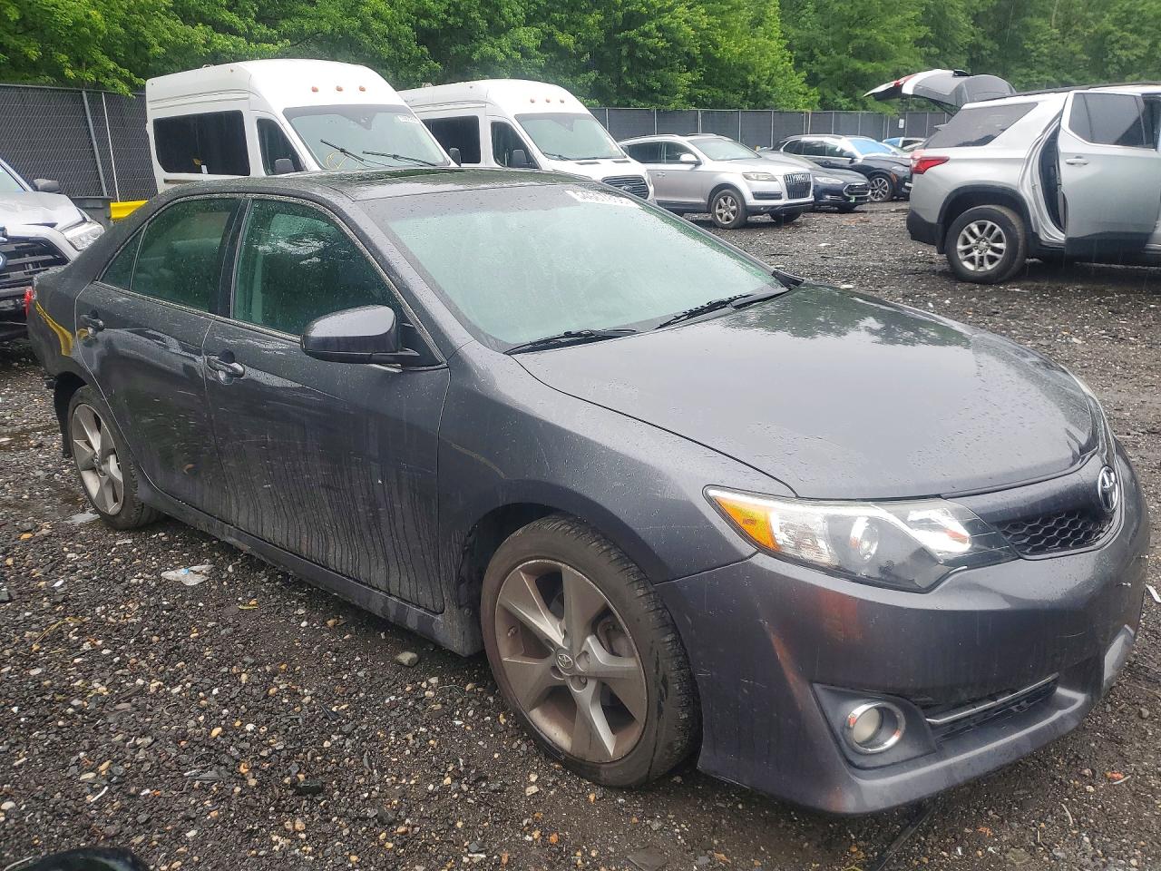 2014 Toyota Camry Se Sport Gray vin: 4T1BF1FK8EU726674