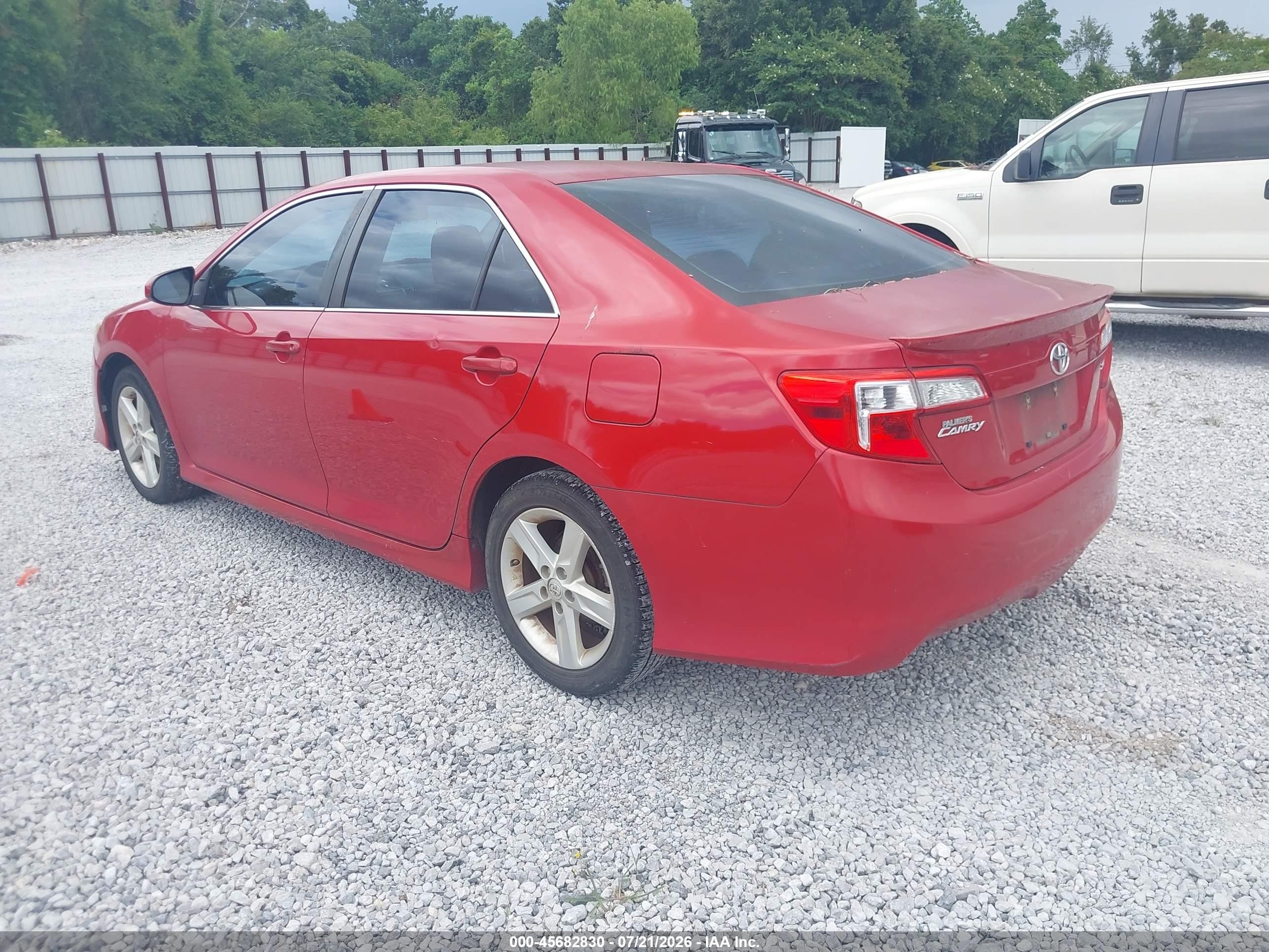 2014 Toyota Camry Se Red vin: 4T1BF1FK8EU729476