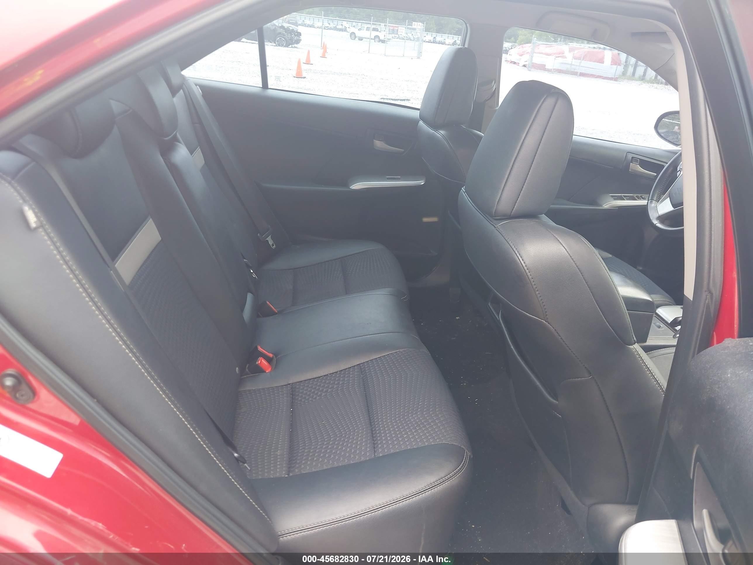 2014 Toyota Camry Se Red vin: 4T1BF1FK8EU729476