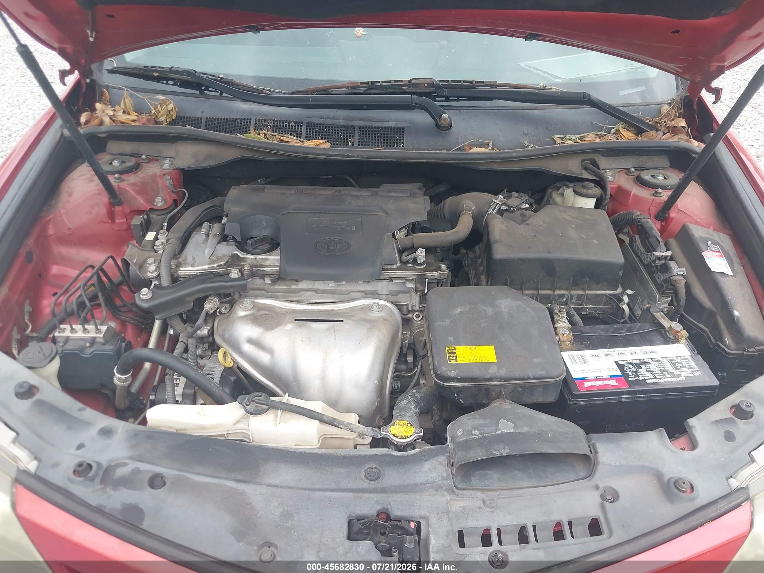 2014 Toyota Camry Se Red vin: 4T1BF1FK8EU729476