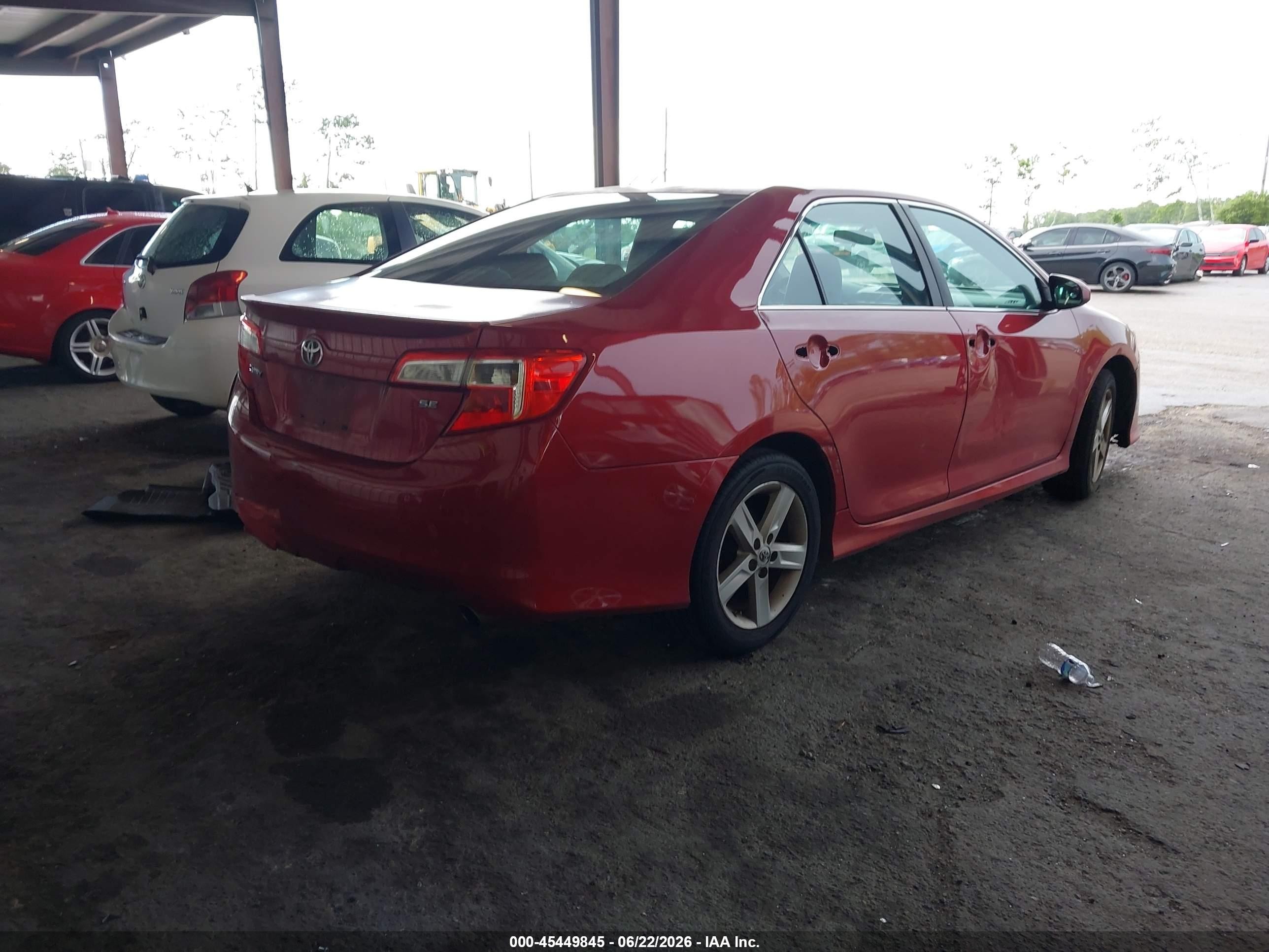 2014 Toyota Camry Se Red vin: 4T1BF1FK8EU737240