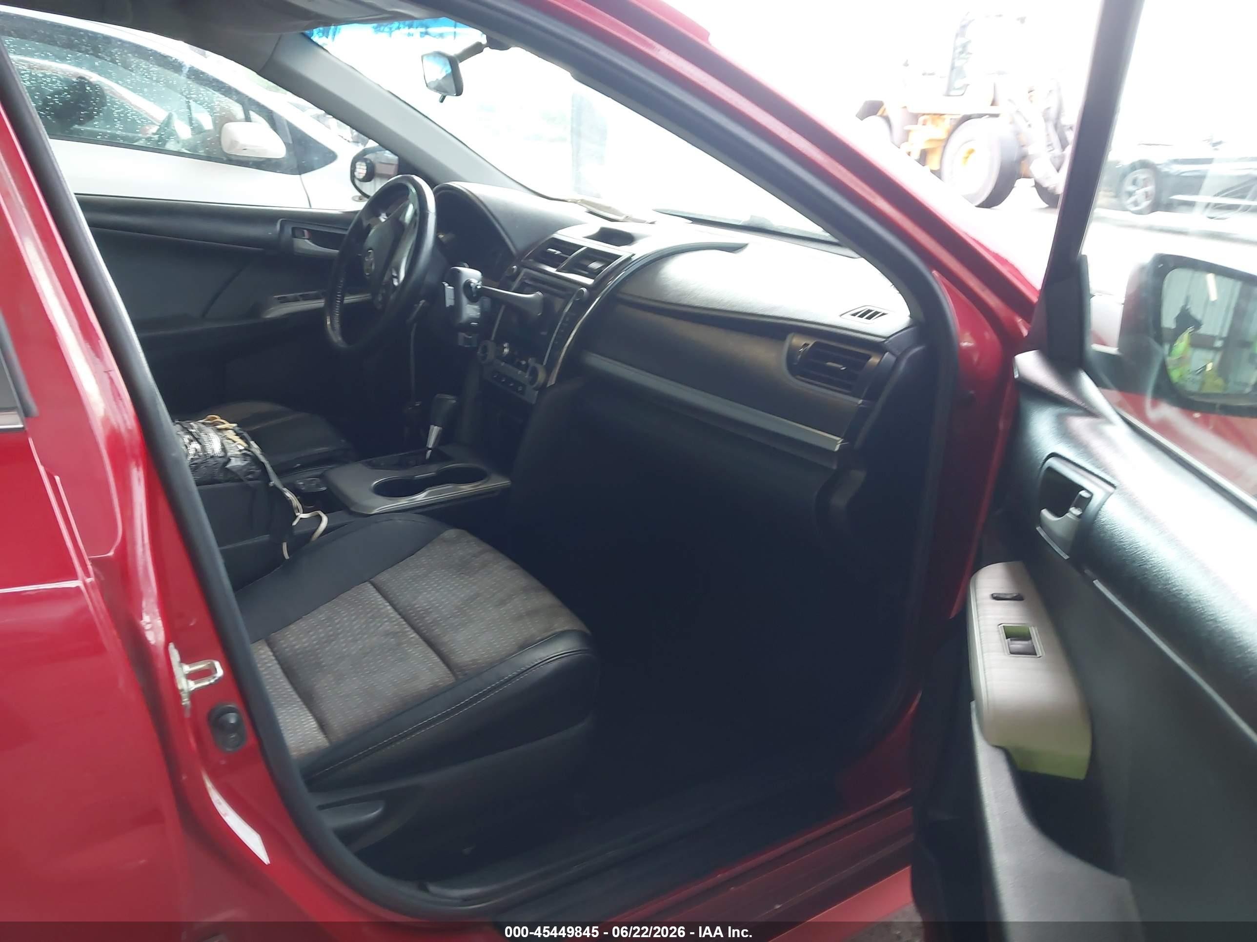 2014 Toyota Camry Se Red vin: 4T1BF1FK8EU737240