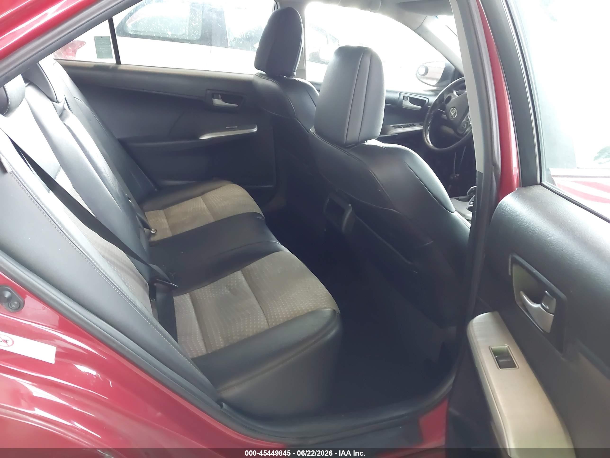 2014 Toyota Camry Se Red vin: 4T1BF1FK8EU737240