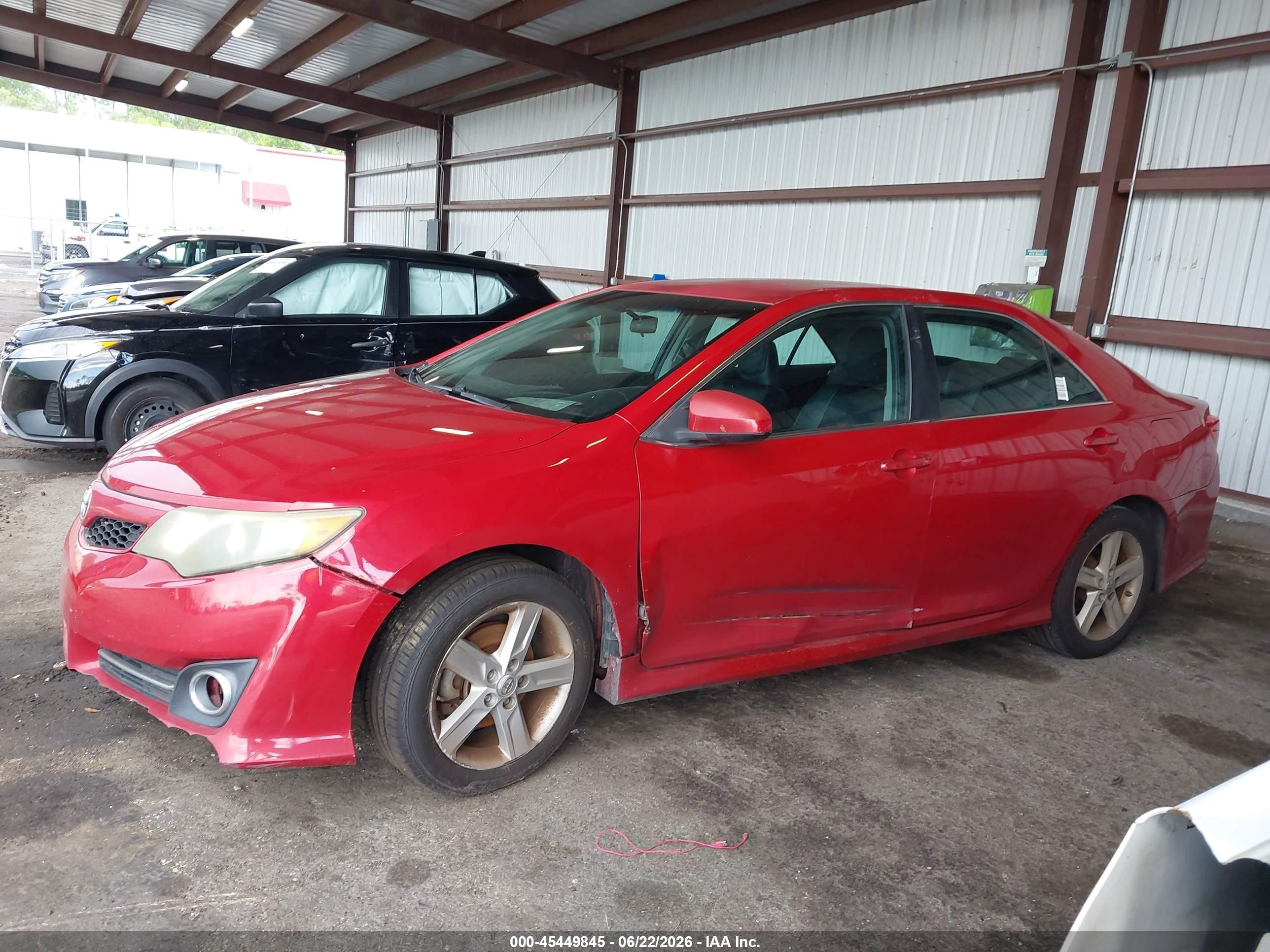 2014 Toyota Camry Se Red vin: 4T1BF1FK8EU737240