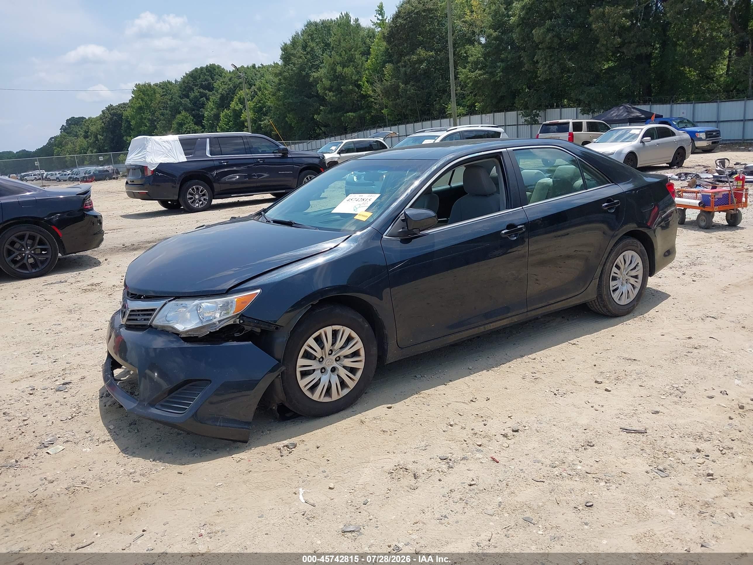 2014 Toyota Camry L Черный vin: 4T1BF1FK8EU742406