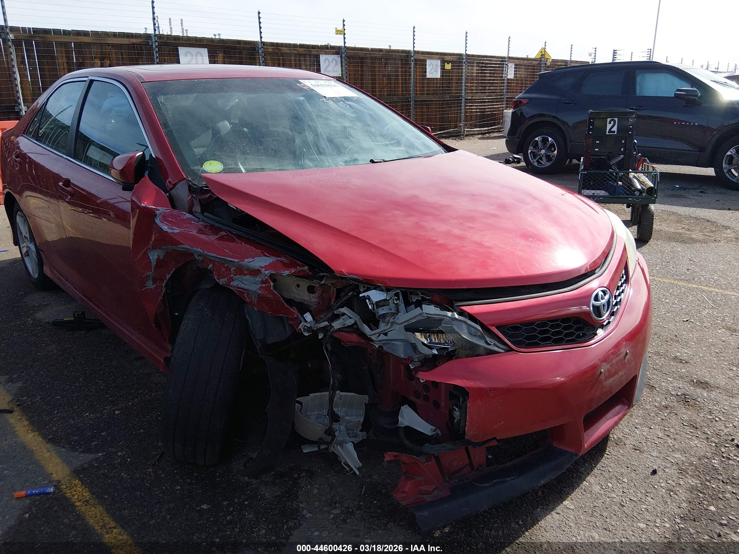 2014 Toyota Camry Se Red vin: 4T1BF1FK8EU746858