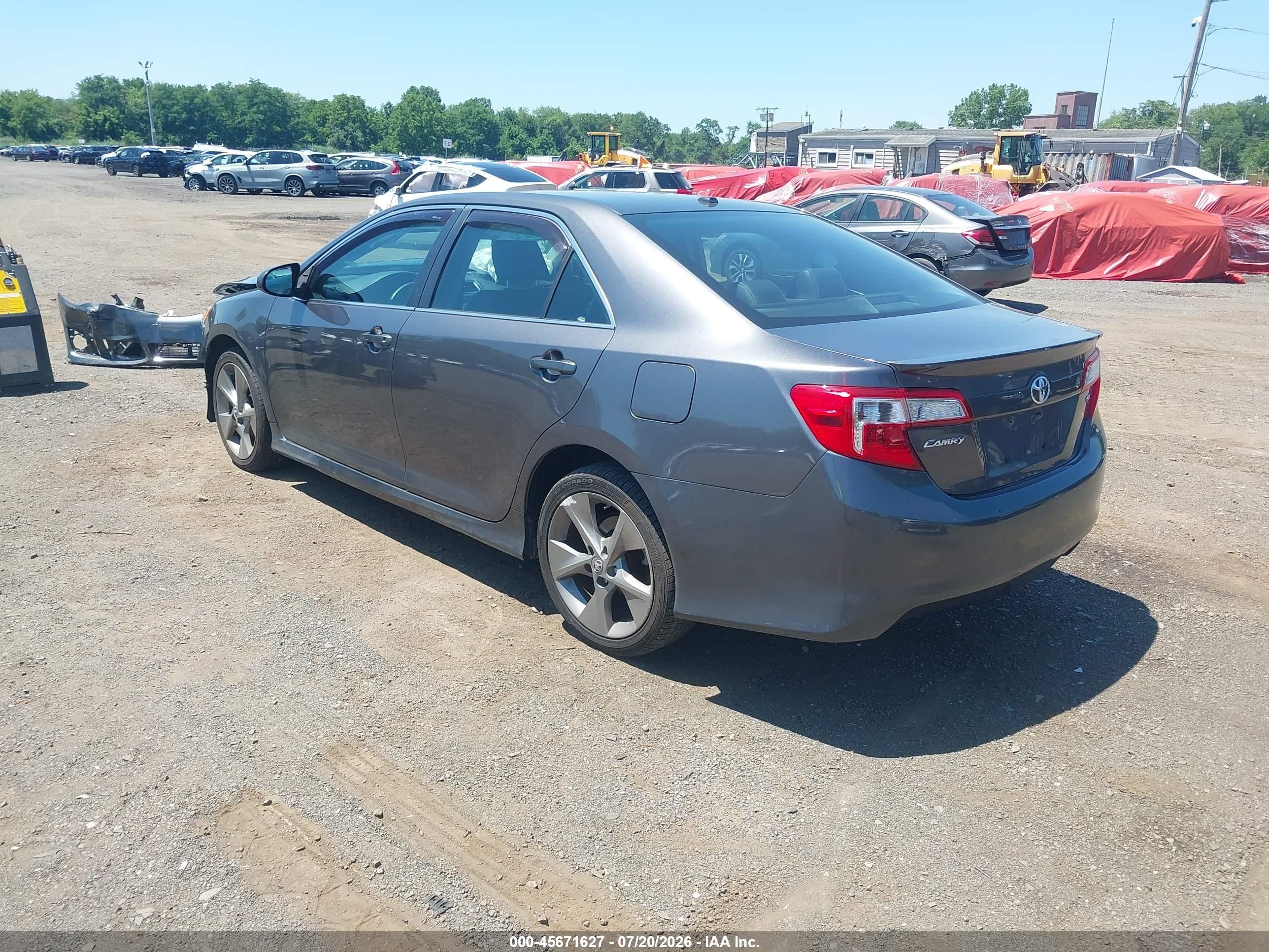 2014 Toyota Camry Se Sport Gray vin: 4T1BF1FK8EU759013