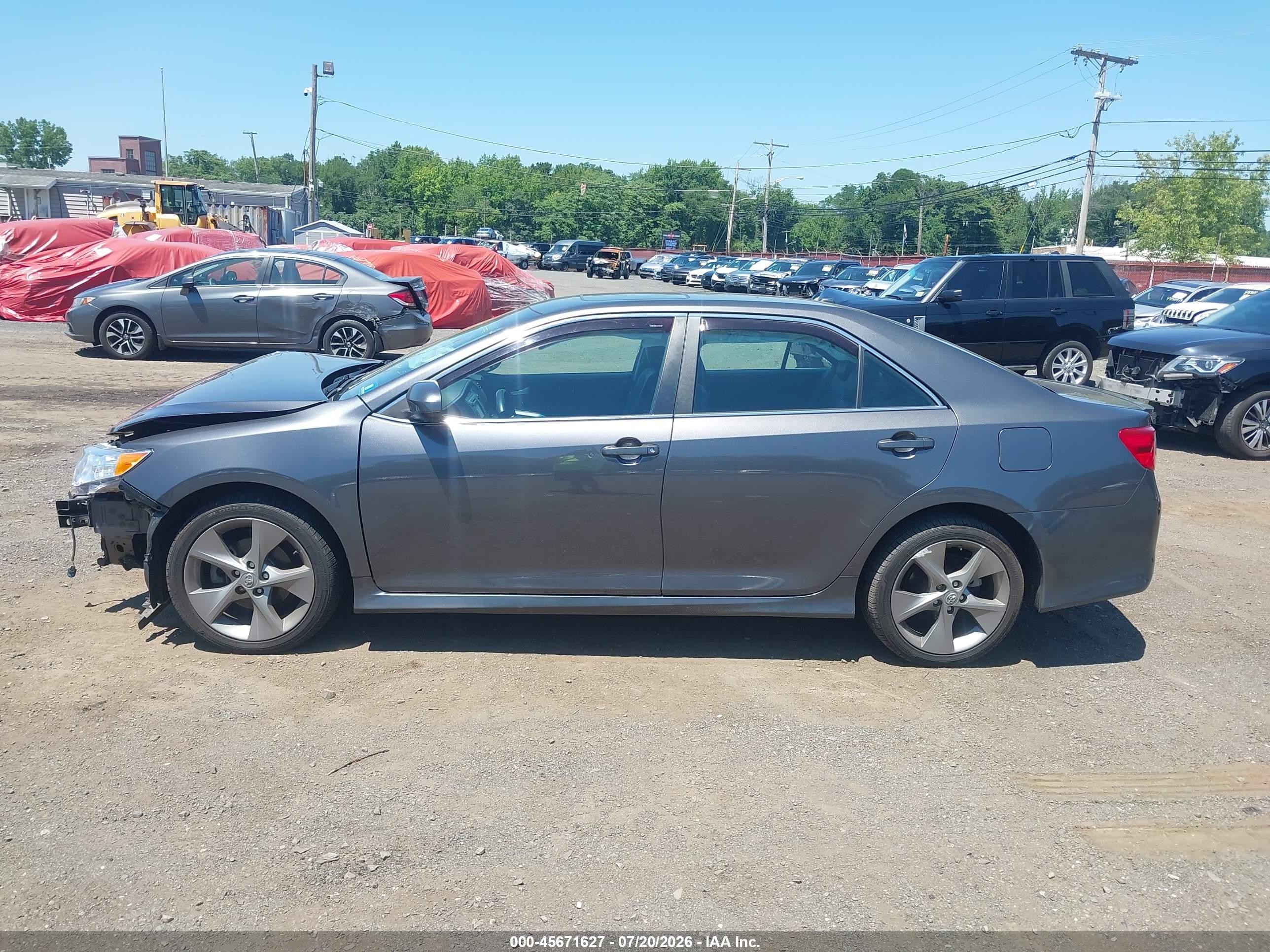 2014 Toyota Camry Se Sport Gray vin: 4T1BF1FK8EU759013