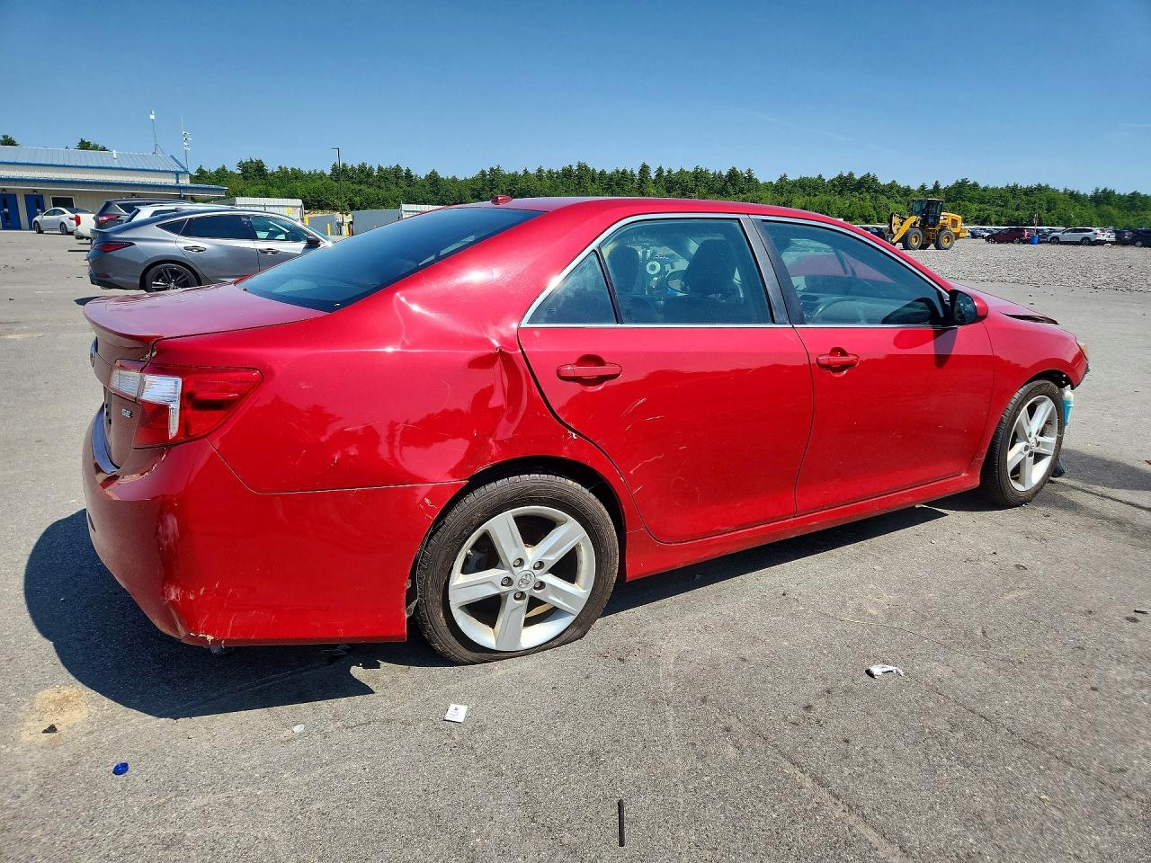 2014 Toyota Camry Se Red vin: 4T1BF1FK8EU771324