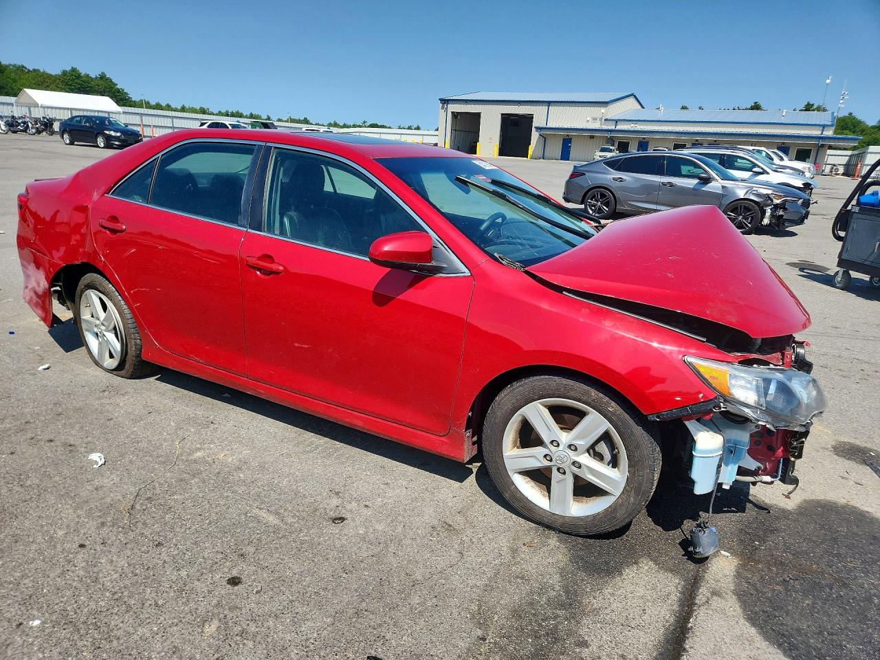 2014 Toyota Camry Se Red vin: 4T1BF1FK8EU771324