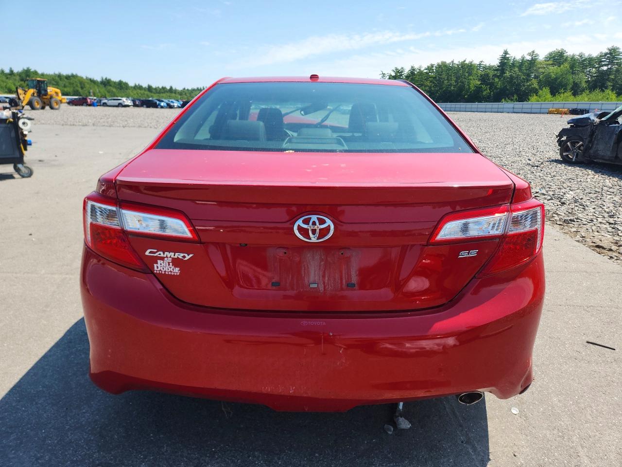 2014 Toyota Camry Se Red vin: 4T1BF1FK8EU771324
