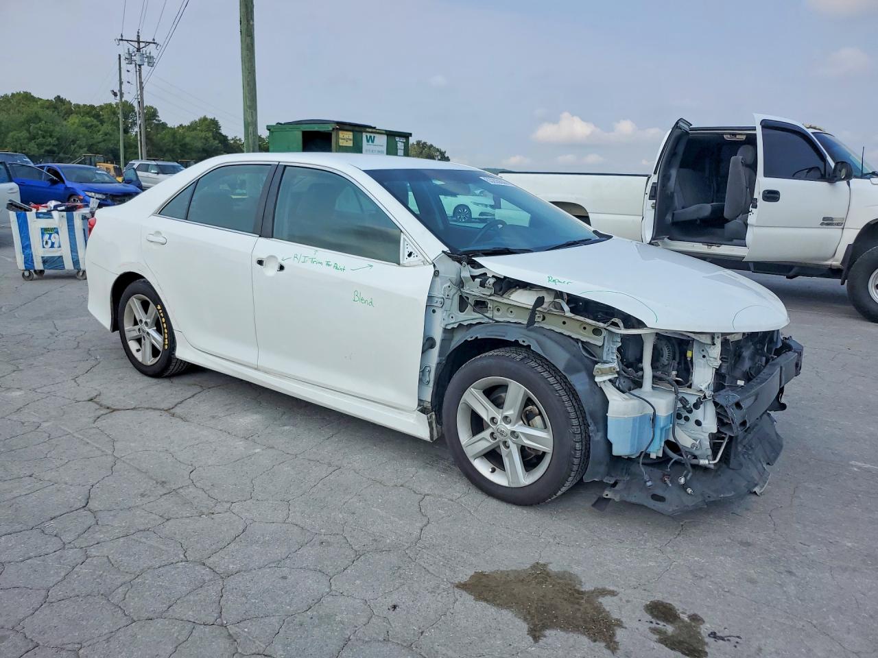 2014 Toyota Camry Se White vin: 4T1BF1FK8EU774658