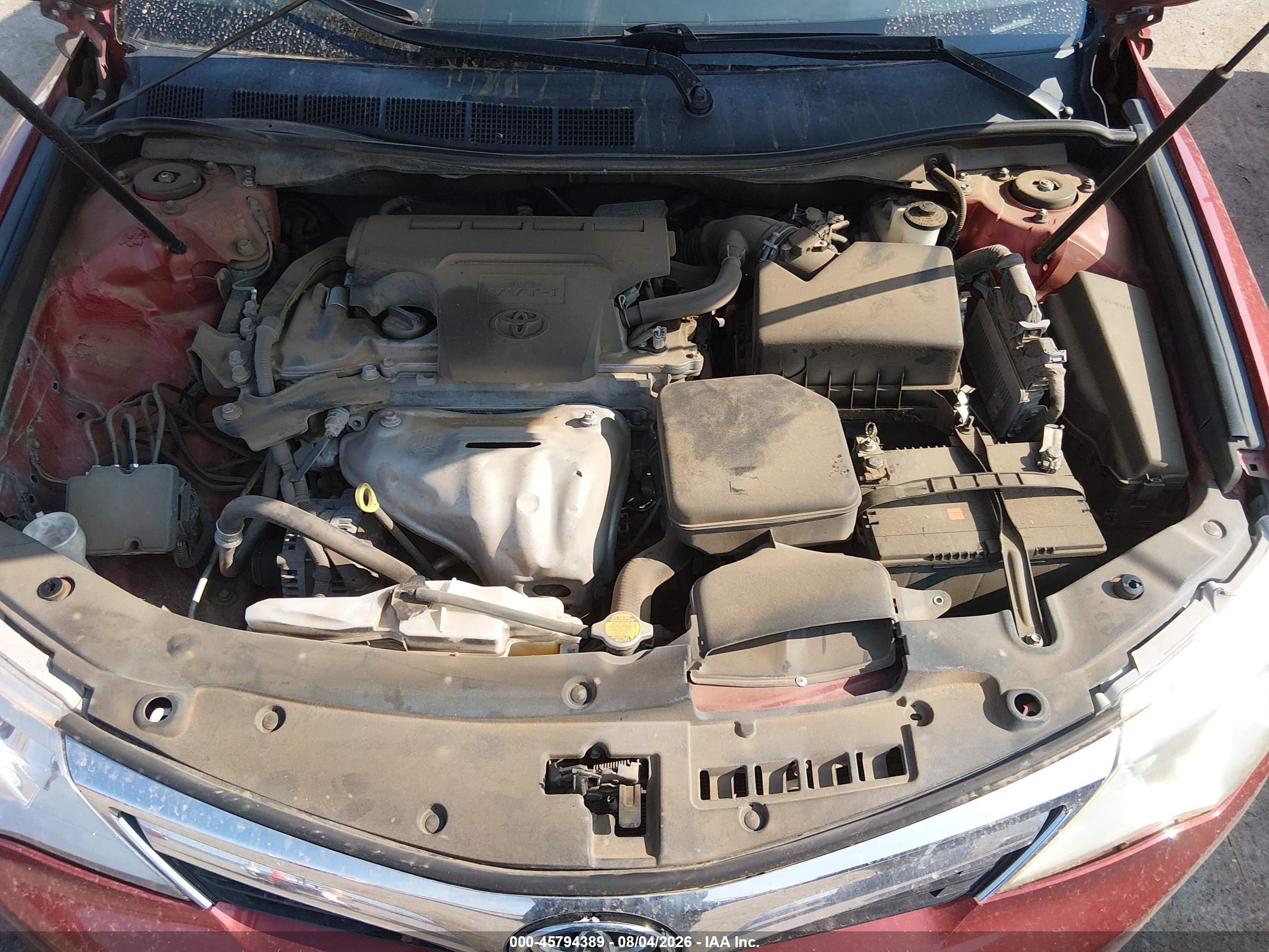 2014 Toyota Camry Xle Red vin: 4T1BF1FK8EU775003