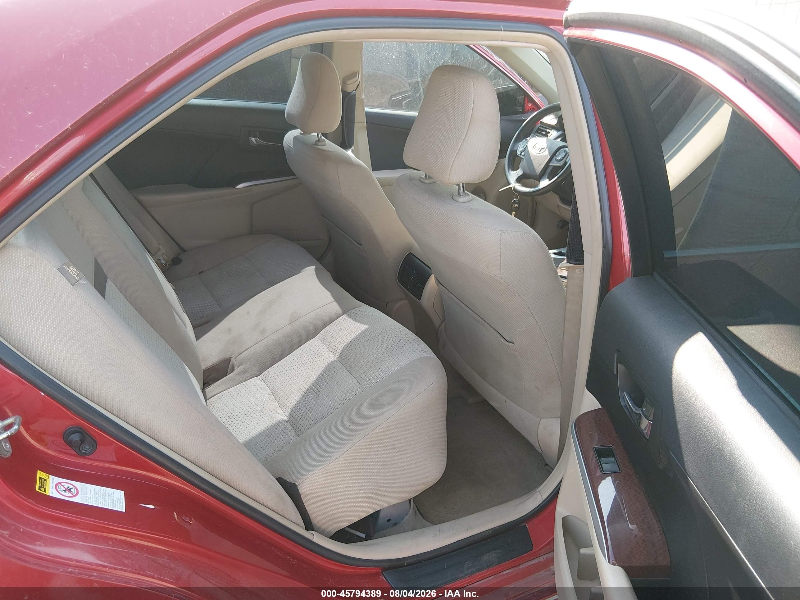 2014 Toyota Camry Xle Red vin: 4T1BF1FK8EU775003