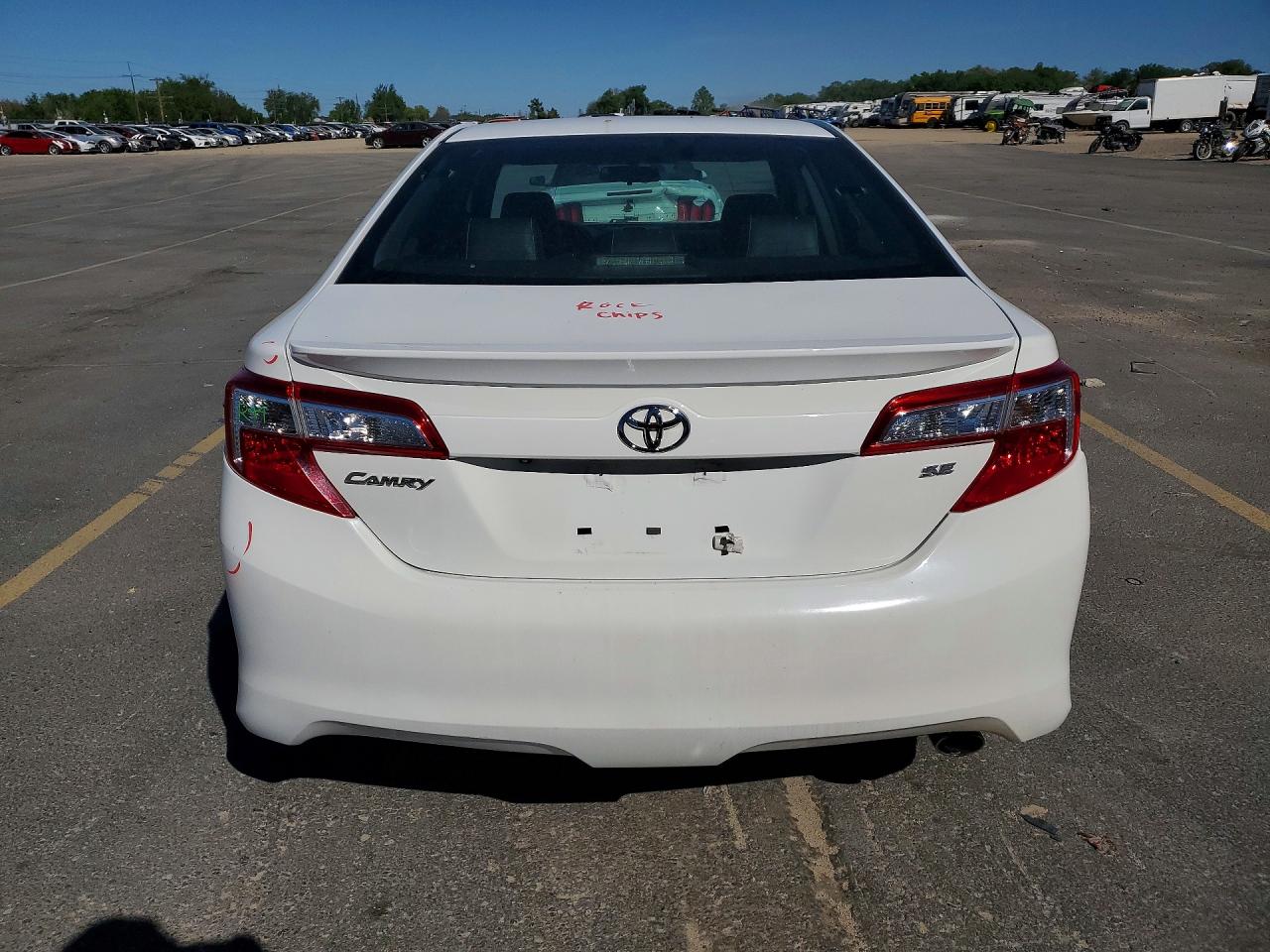 2014 Toyota Camry Se White vin: 4T1BF1FK8EU782937