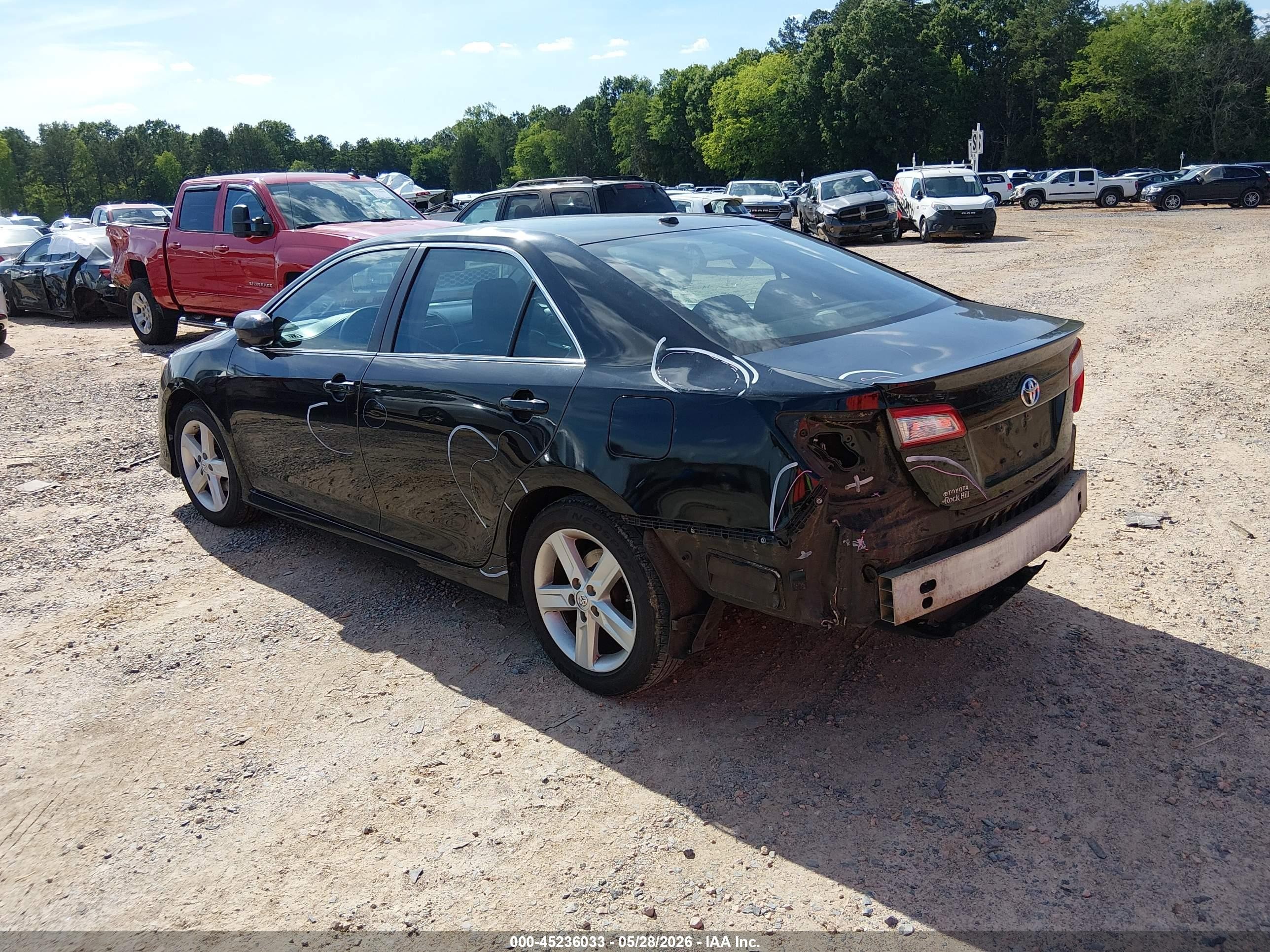 2014 Toyota Camry Se Black vin: 4T1BF1FK8EU788866