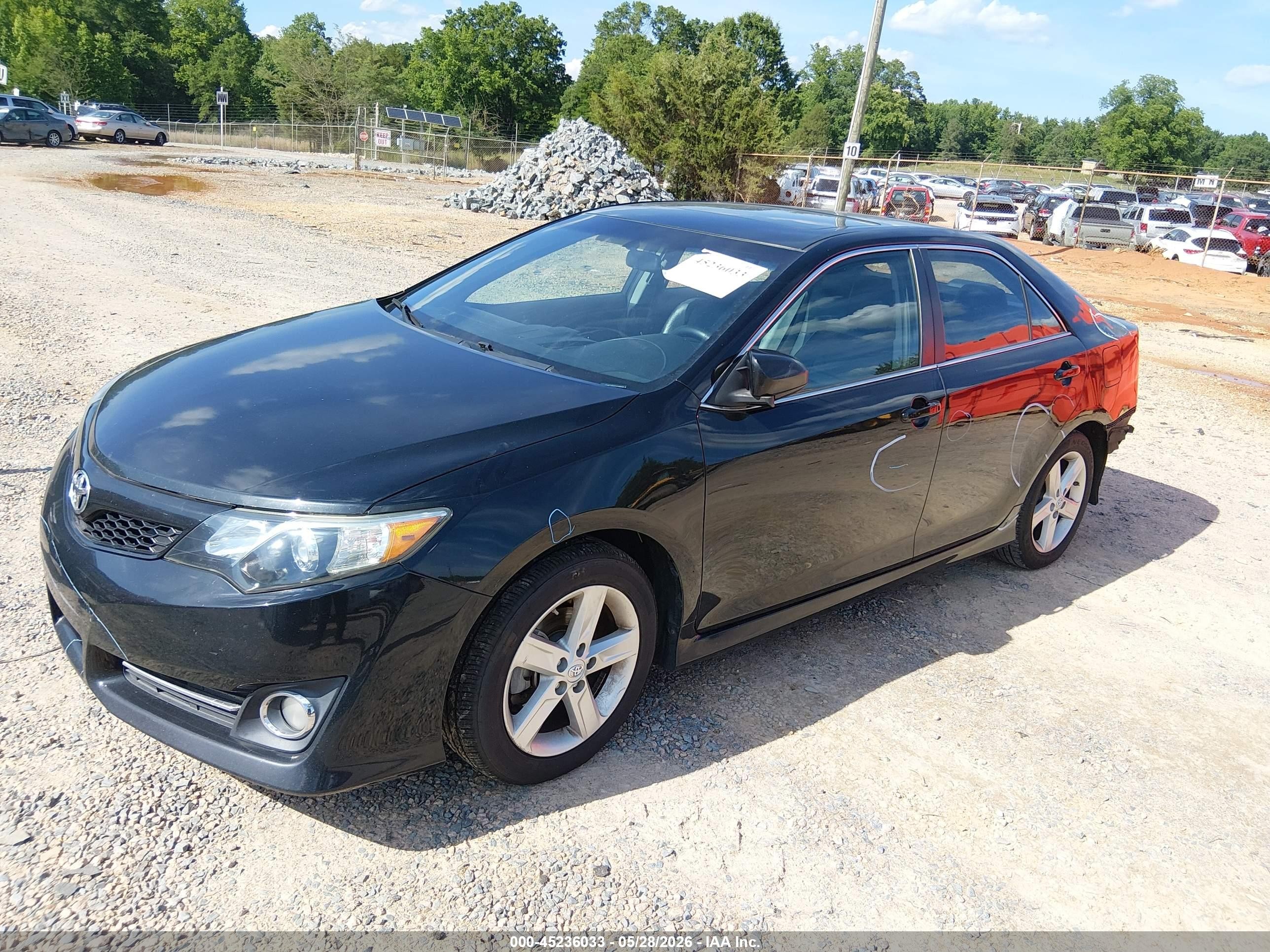 2014 Toyota Camry Se Black vin: 4T1BF1FK8EU788866