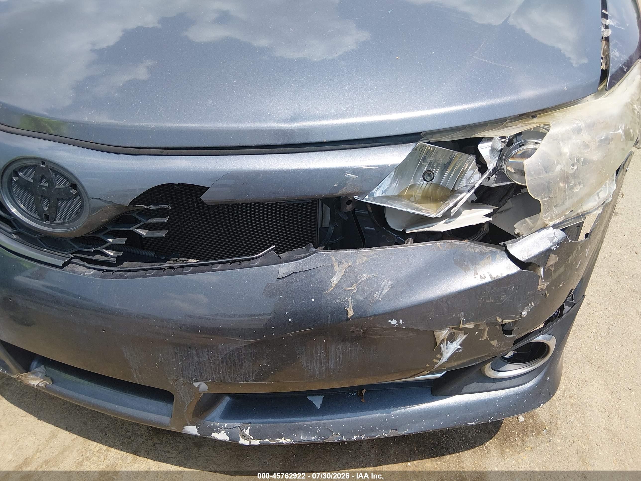 2014 Toyota Camry Se Gray vin: 4T1BF1FK8EU797096