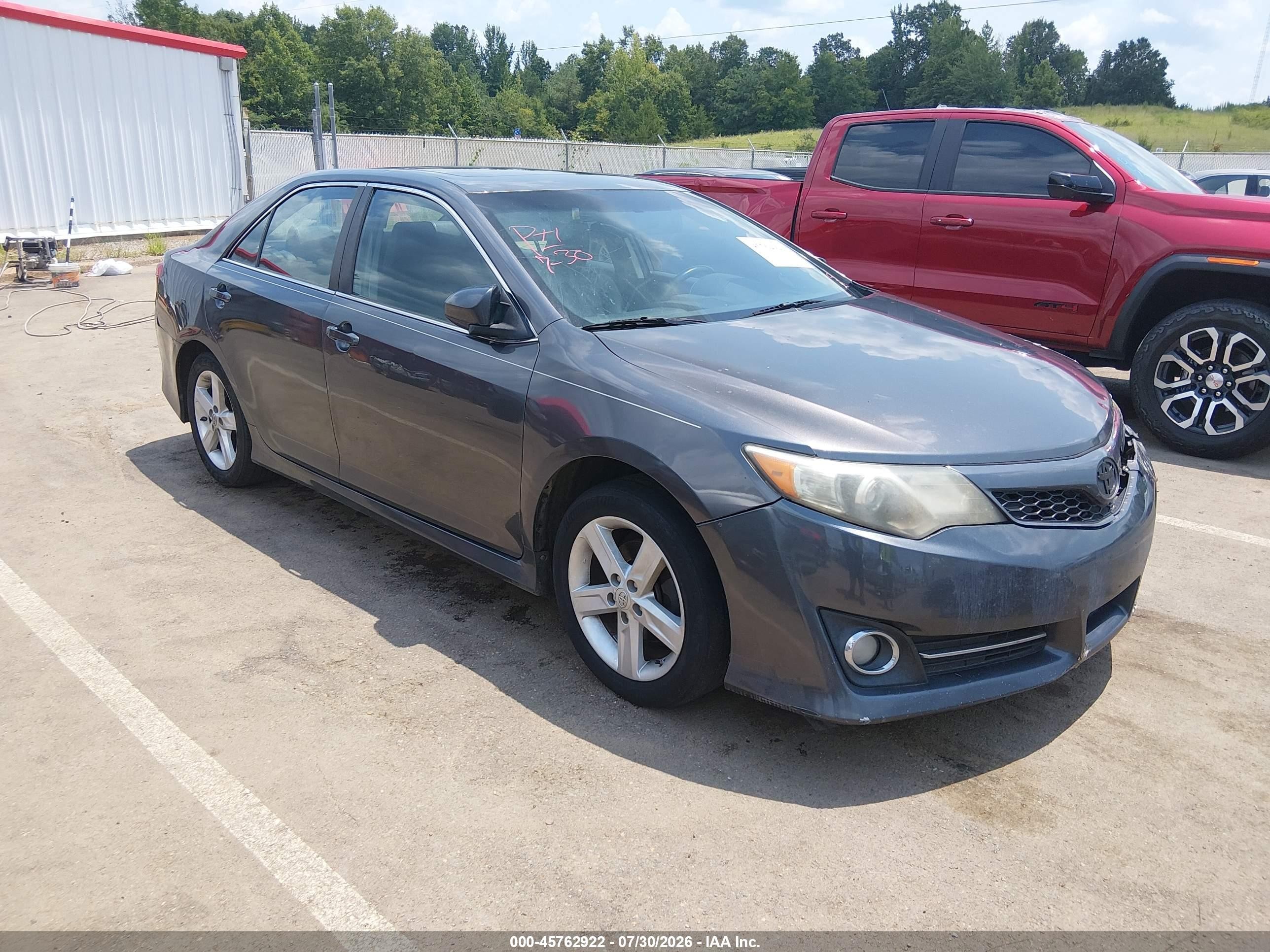 2014 Toyota Camry Se Gray vin: 4T1BF1FK8EU797096