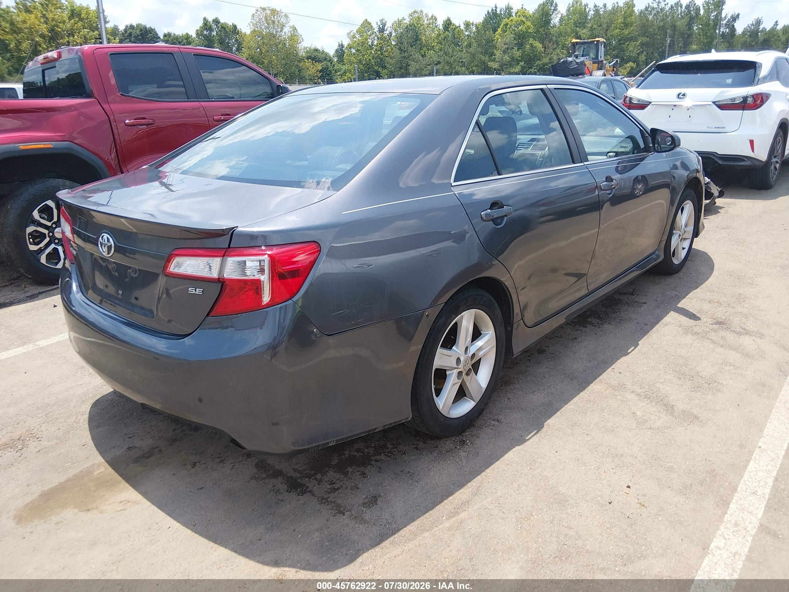 2014 Toyota Camry Se Gray vin: 4T1BF1FK8EU797096