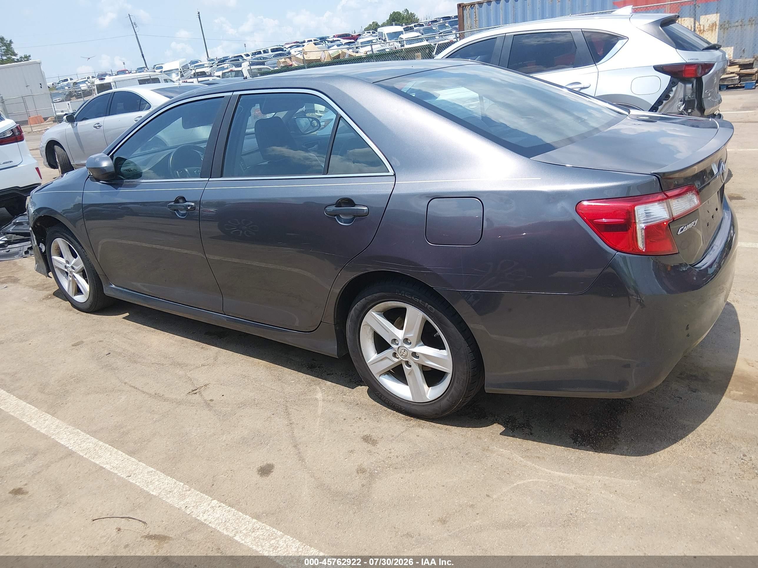 2014 Toyota Camry Se Gray vin: 4T1BF1FK8EU797096