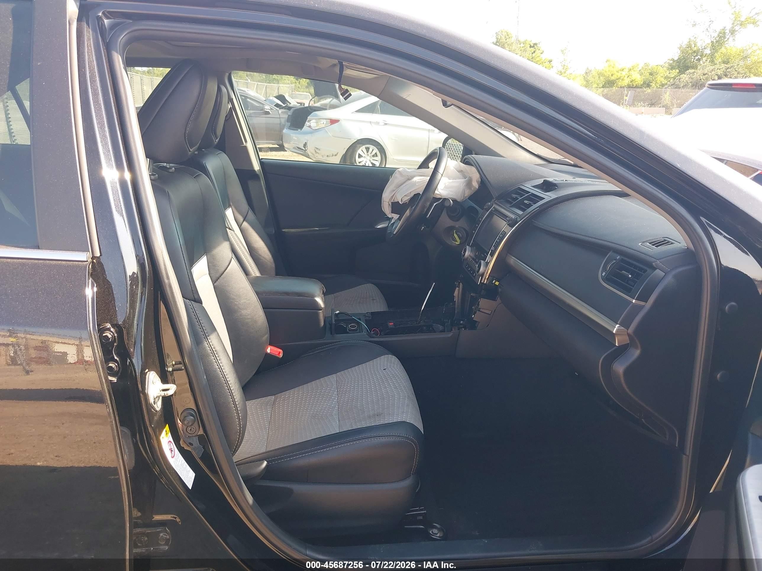 2014 Toyota Camry Se Sport Black vin: 4T1BF1FK8EU804502