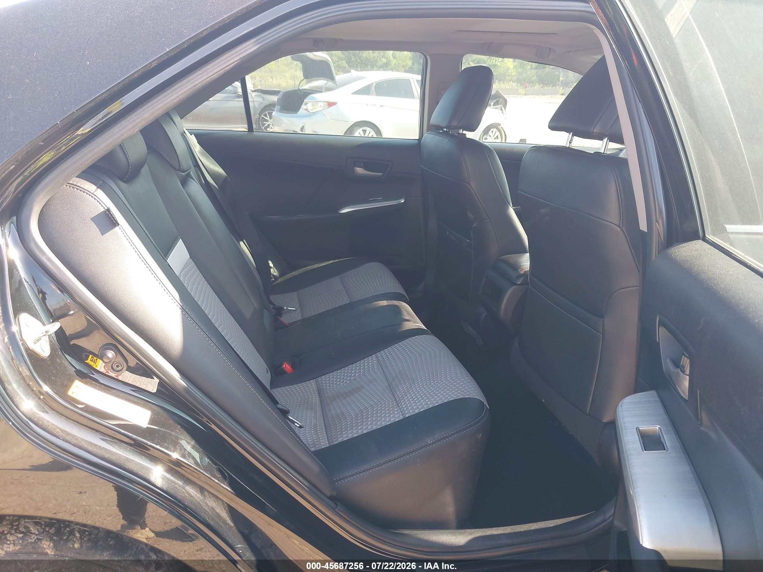 2014 Toyota Camry Se Sport Black vin: 4T1BF1FK8EU804502