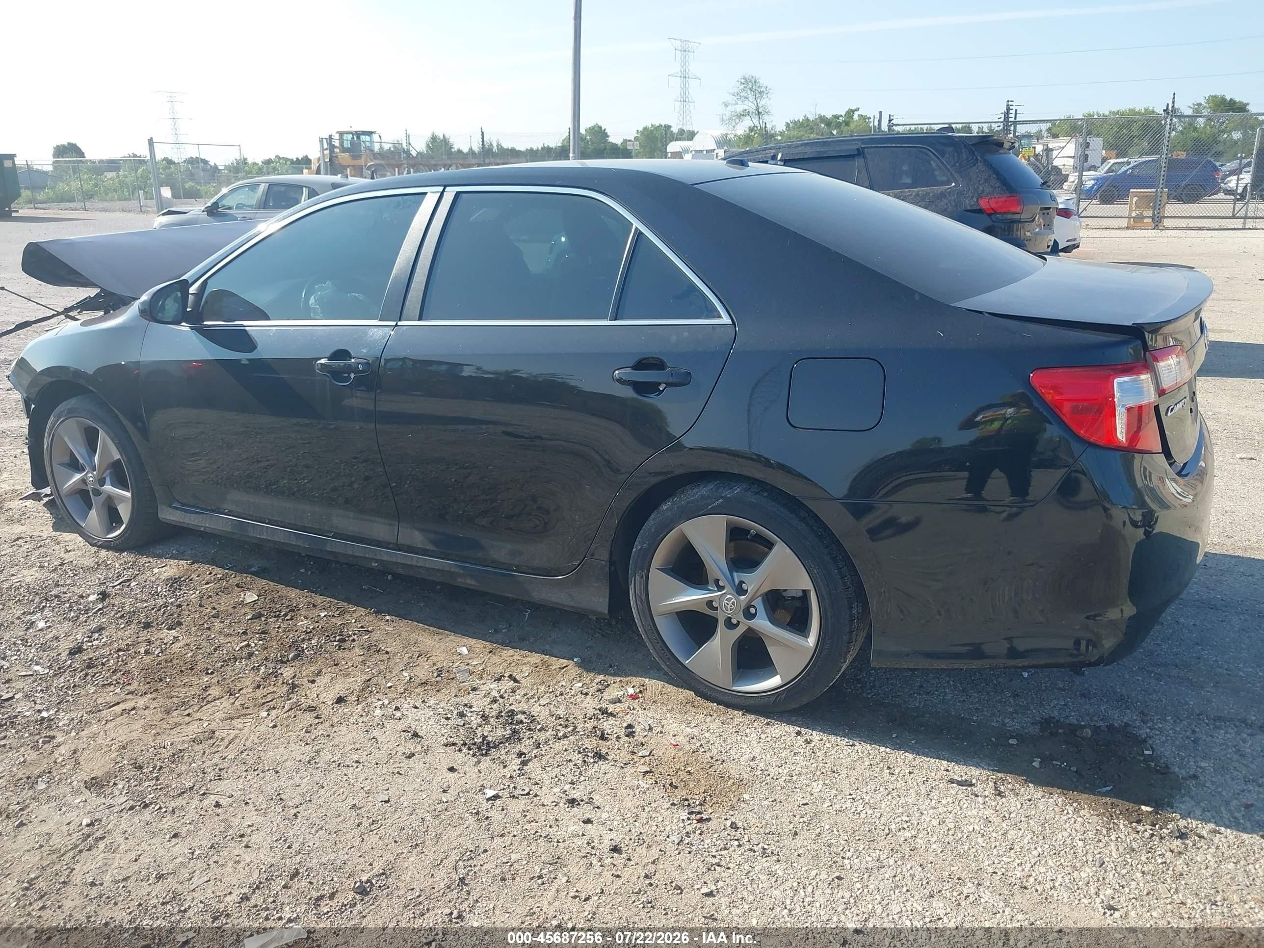2014 Toyota Camry Se Sport Black vin: 4T1BF1FK8EU804502