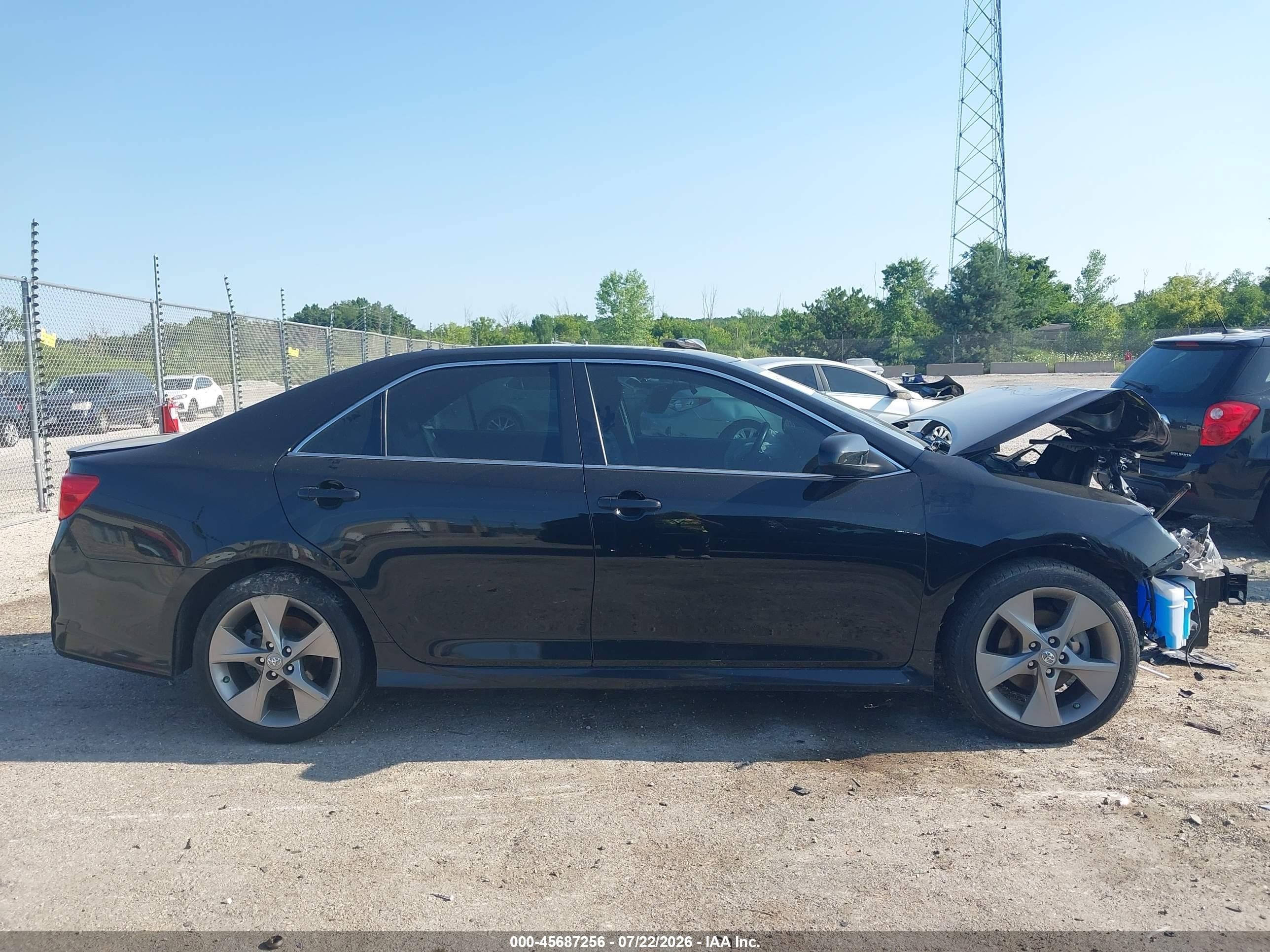2014 Toyota Camry Se Sport Black vin: 4T1BF1FK8EU804502