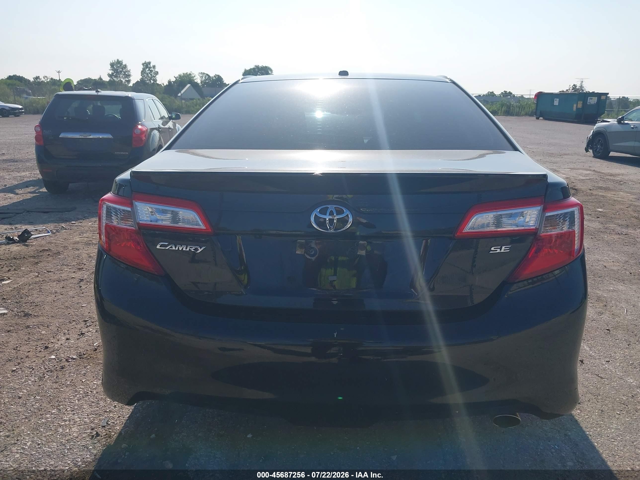 2014 Toyota Camry Se Sport Black vin: 4T1BF1FK8EU804502