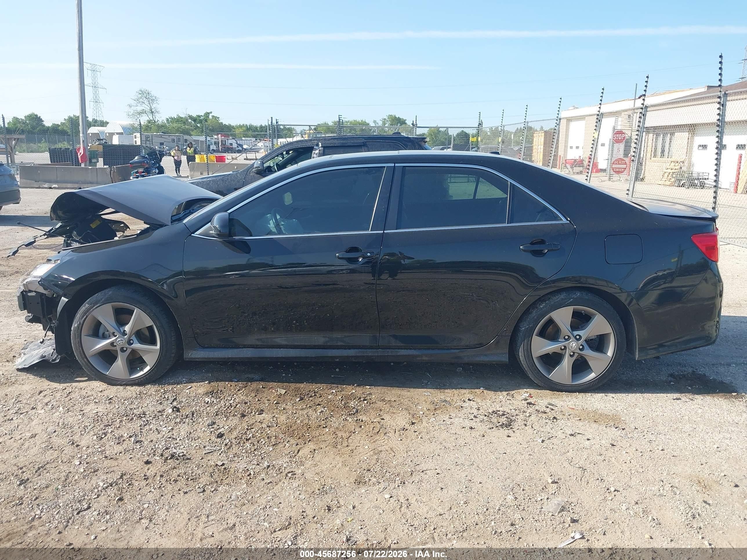 2014 Toyota Camry Se Sport Black vin: 4T1BF1FK8EU804502