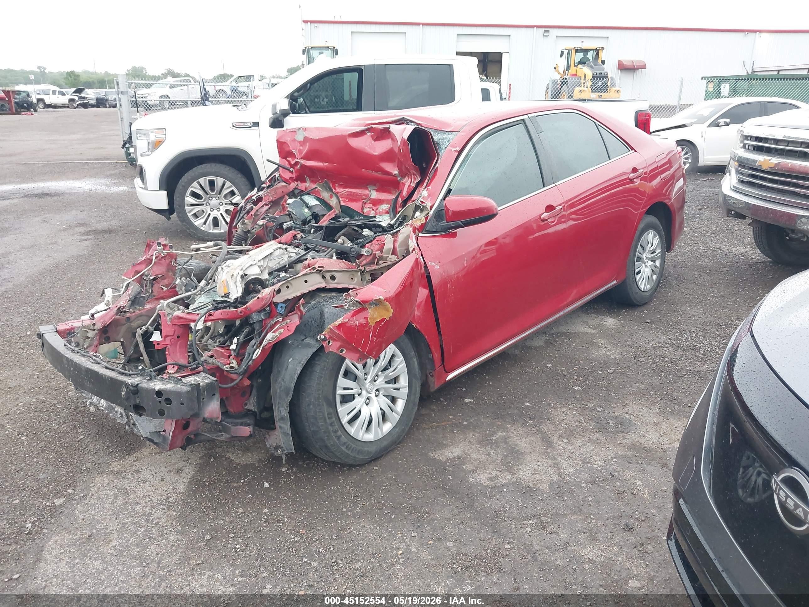 2014 Toyota Camry Le Red vin: 4T1BF1FK8EU811739