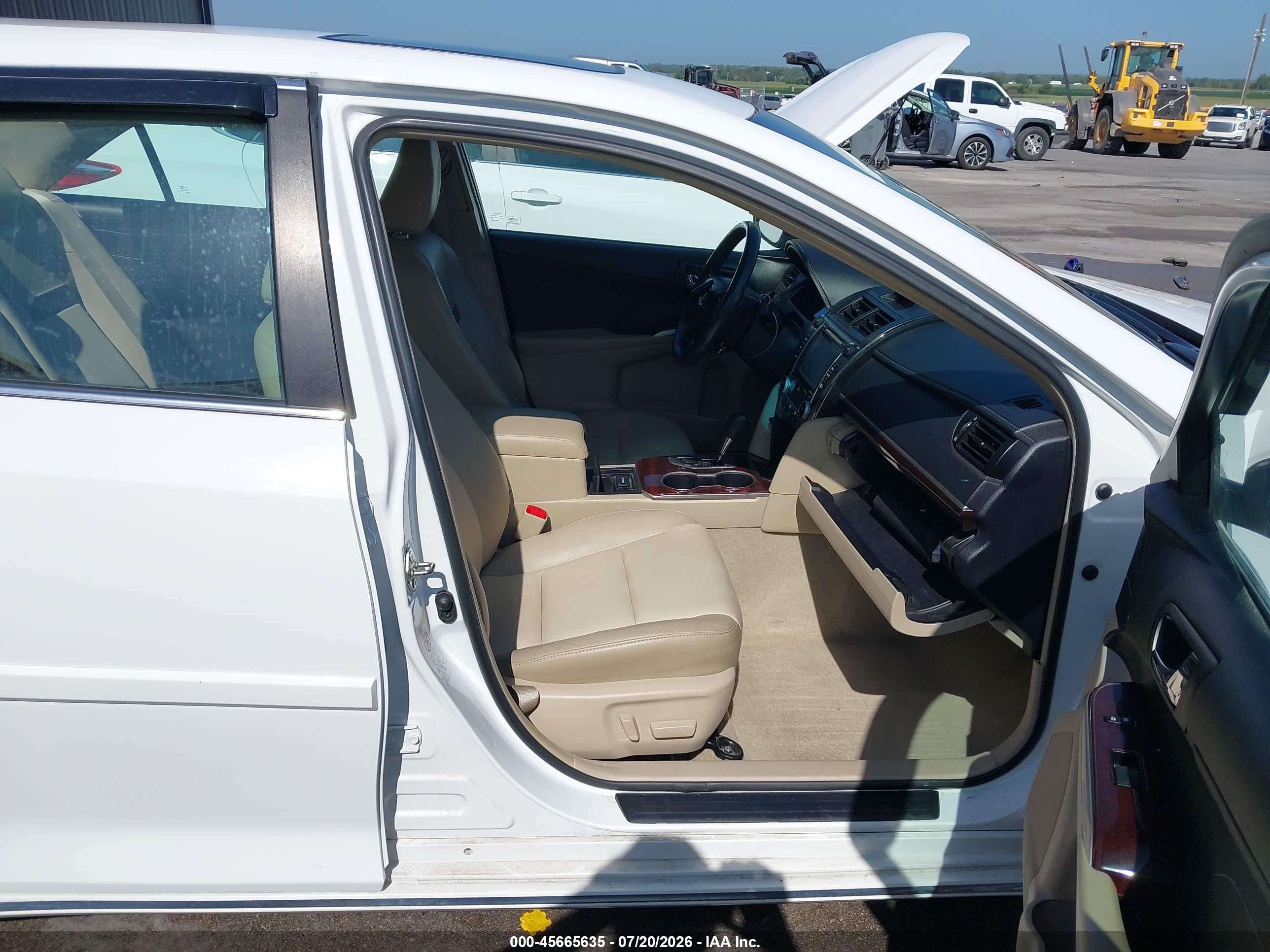 2014 Toyota Camry Xle Белый vin: 4T1BF1FK8EU819730