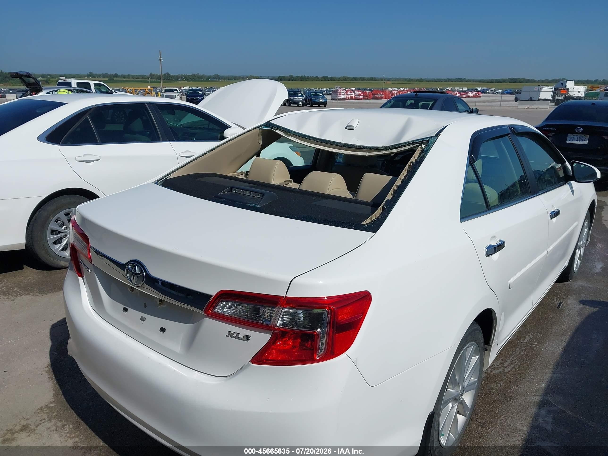 2014 Toyota Camry Xle Белый vin: 4T1BF1FK8EU819730