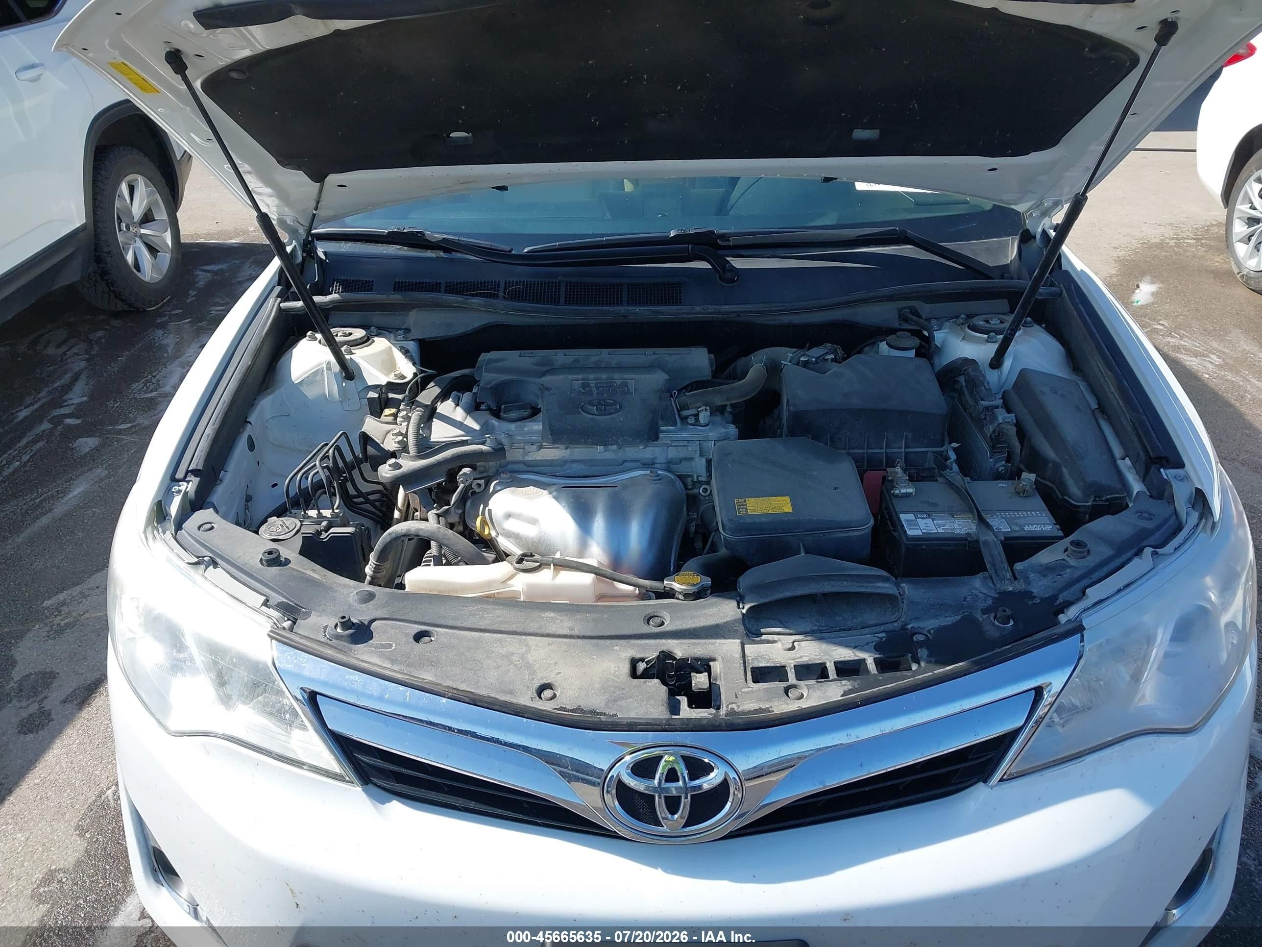 2014 Toyota Camry Xle Белый vin: 4T1BF1FK8EU819730