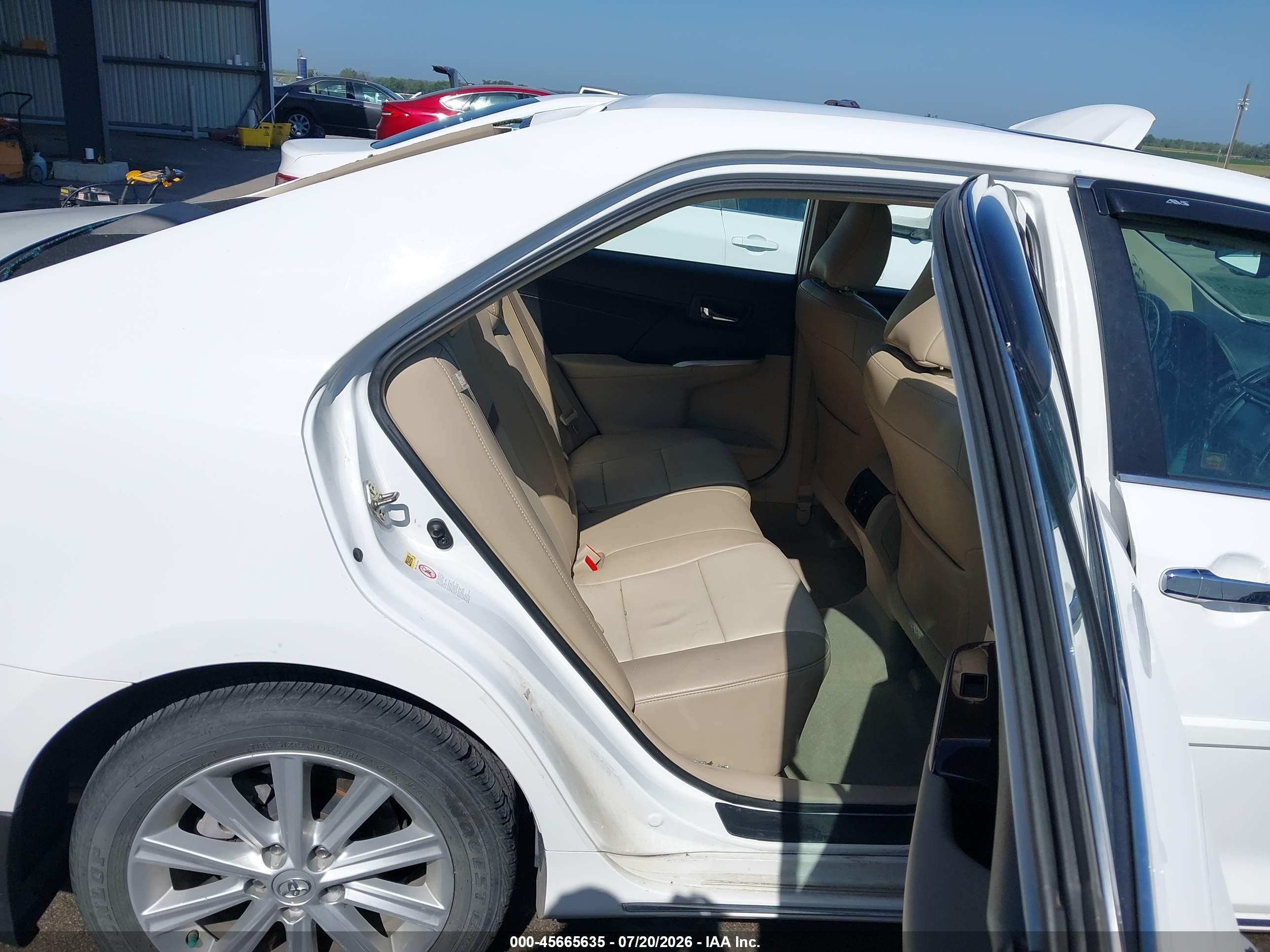 2014 Toyota Camry Xle Белый vin: 4T1BF1FK8EU819730