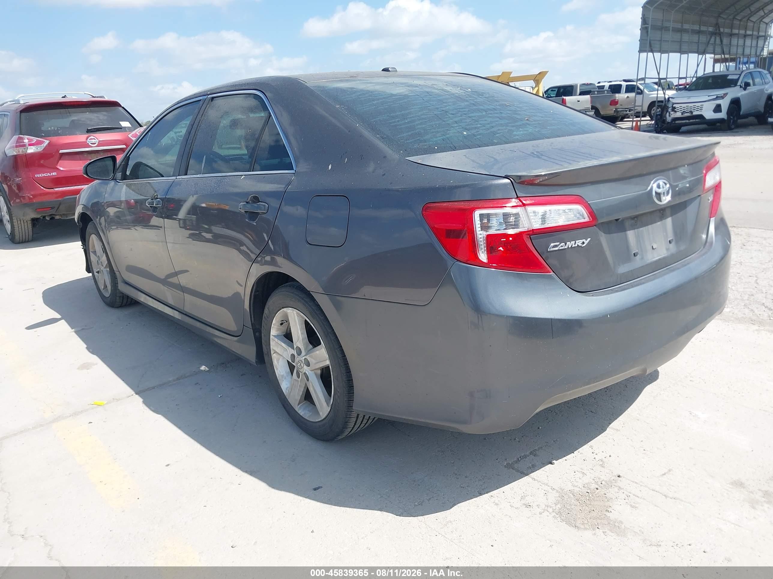 2014 Toyota Camry Se Gray vin: 4T1BF1FK8EU830761